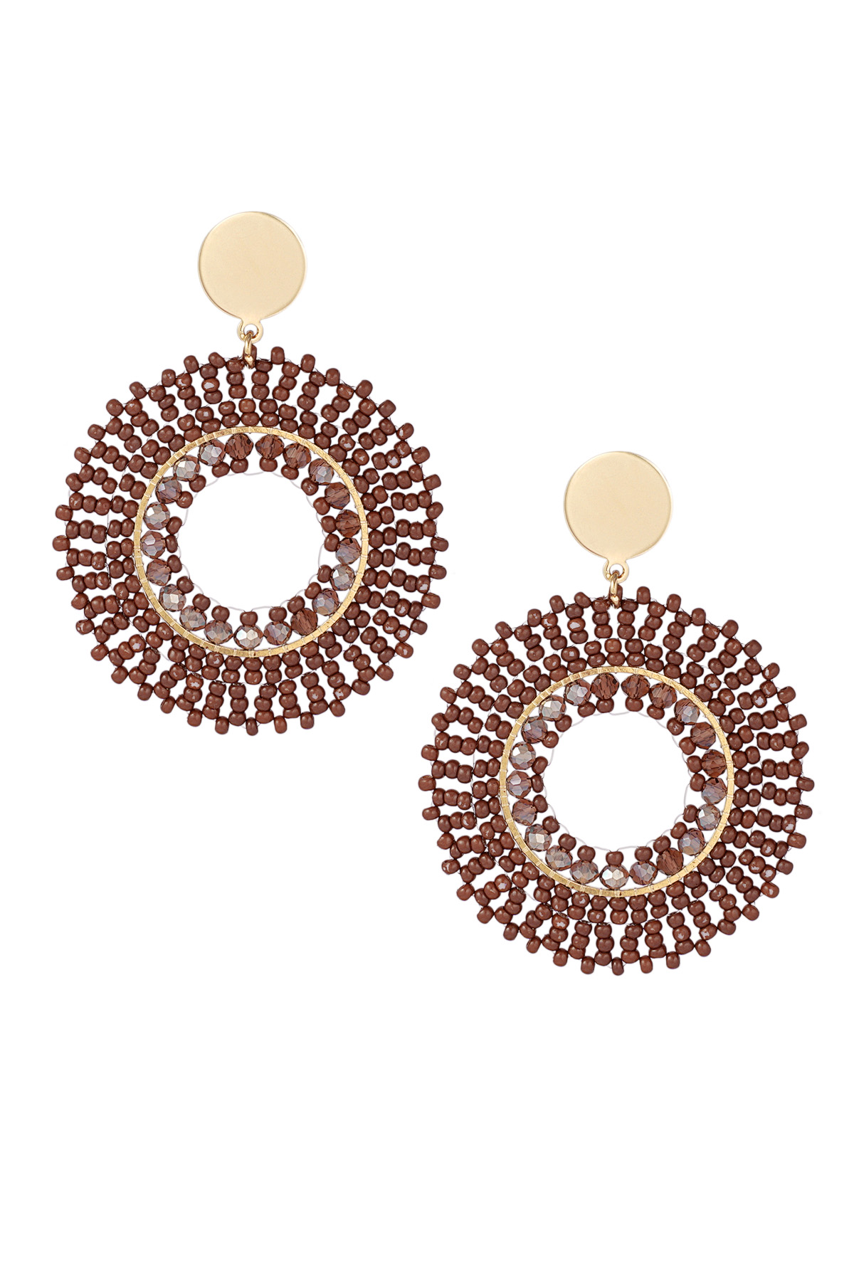 Boucles d'oreilles Summer Bliss - marron h5 