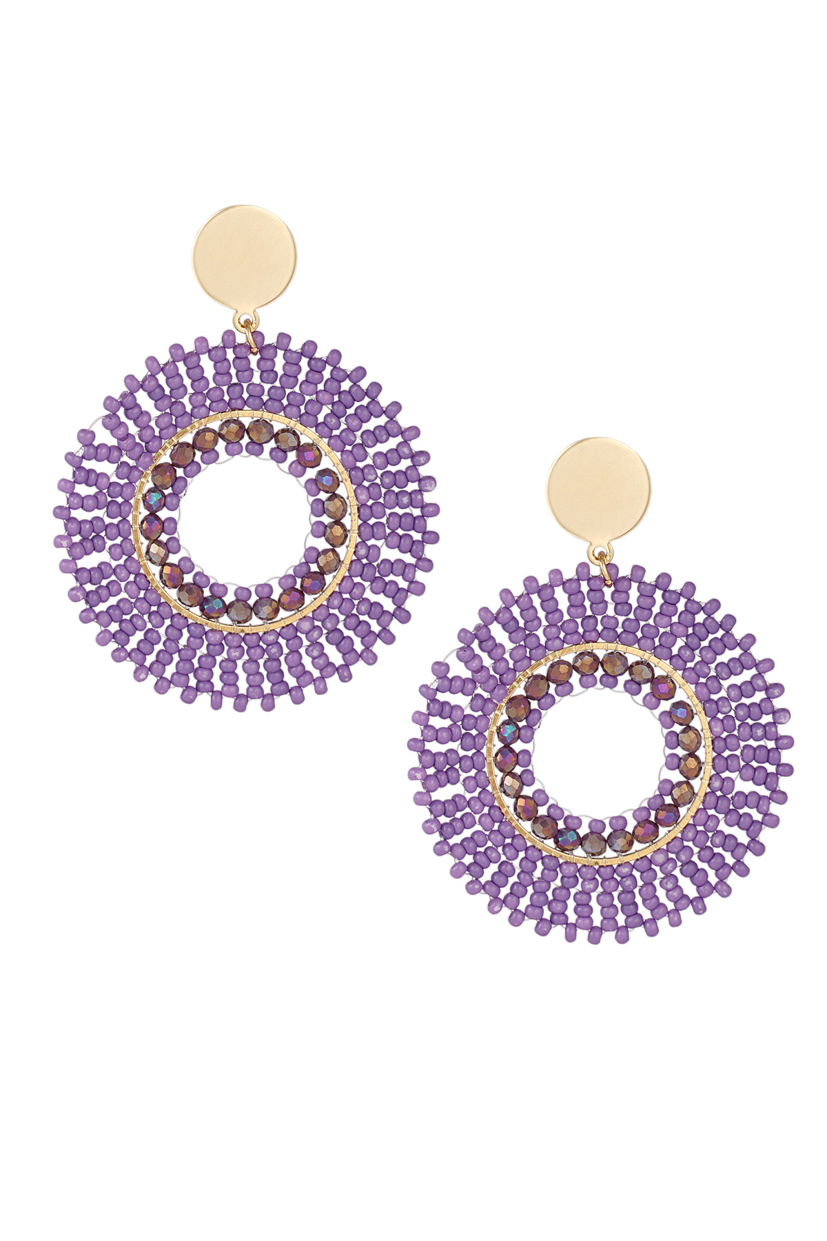 Boucles d'oreilles Summer Bliss - violet h5 