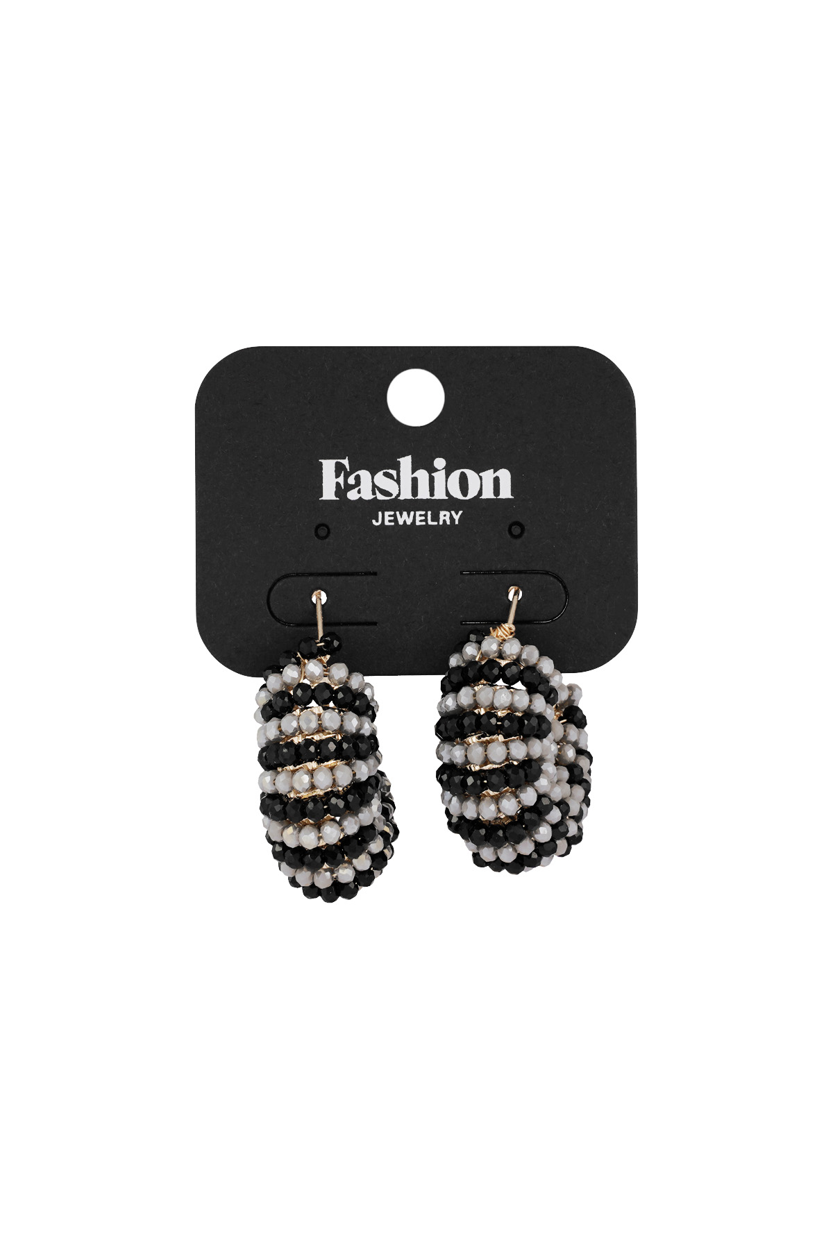 Pendientes Happy Beads - negro y gris h5 Imagen3