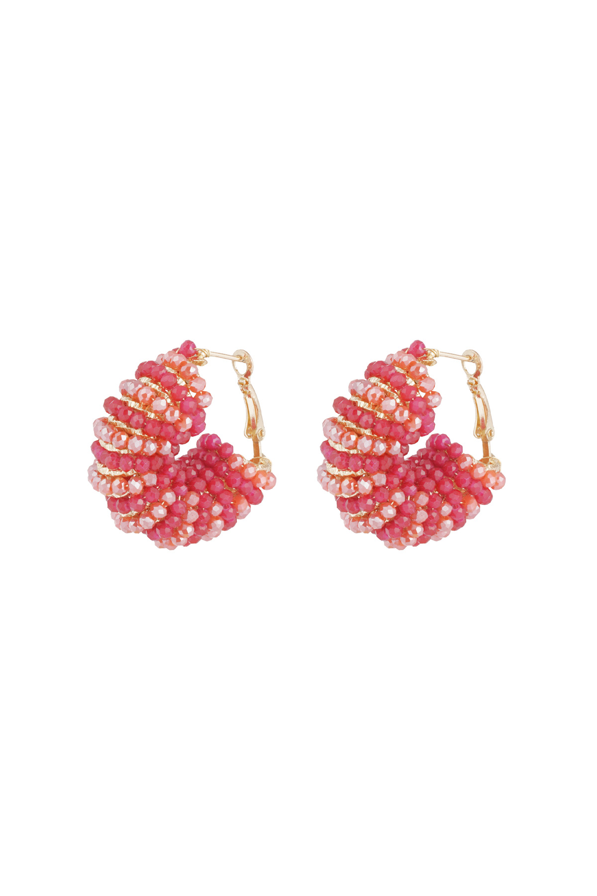 Boucles d'oreilles Happy Beads - rose 