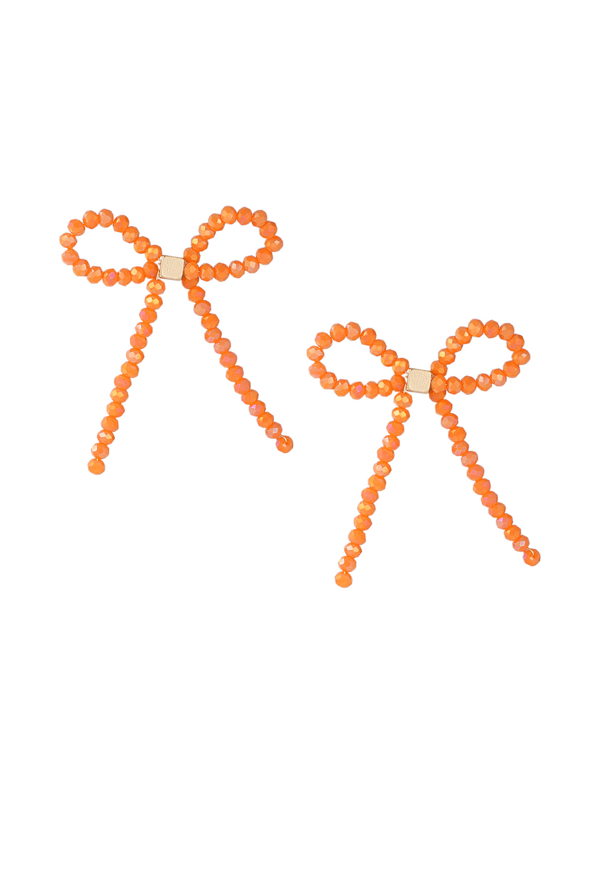 Bowie stud earrings - orange h5 