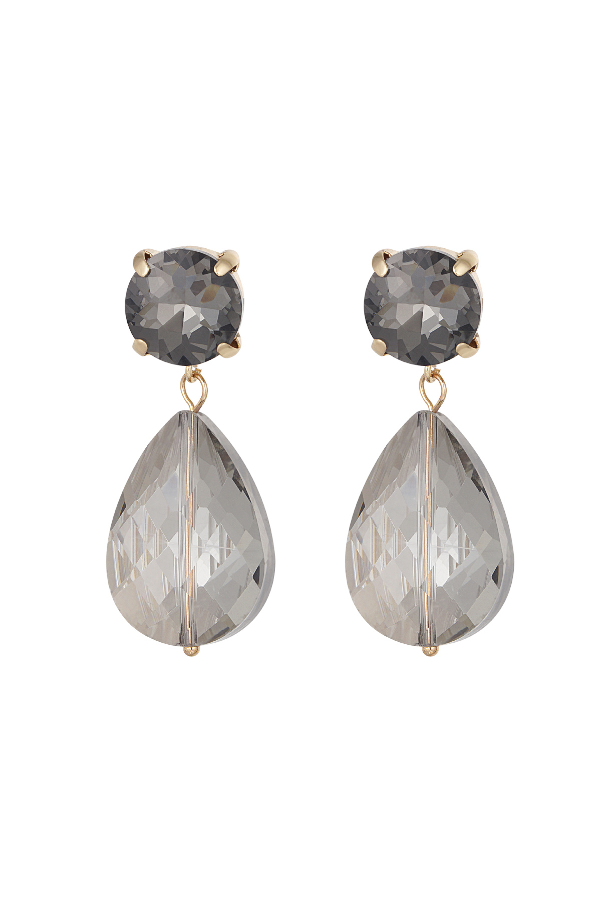 Earrings posh pardon - gray h5 