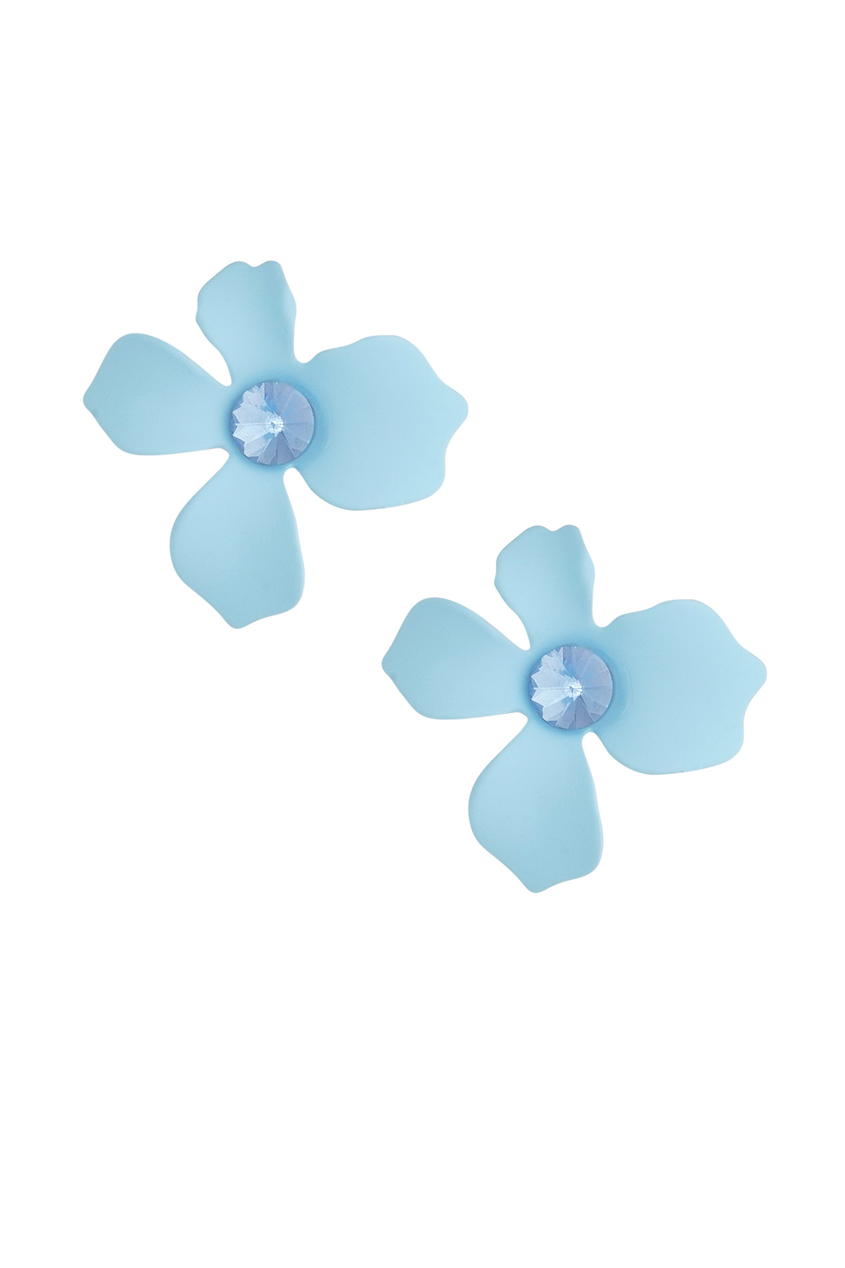 Sommerblumen Ohrringe - blau