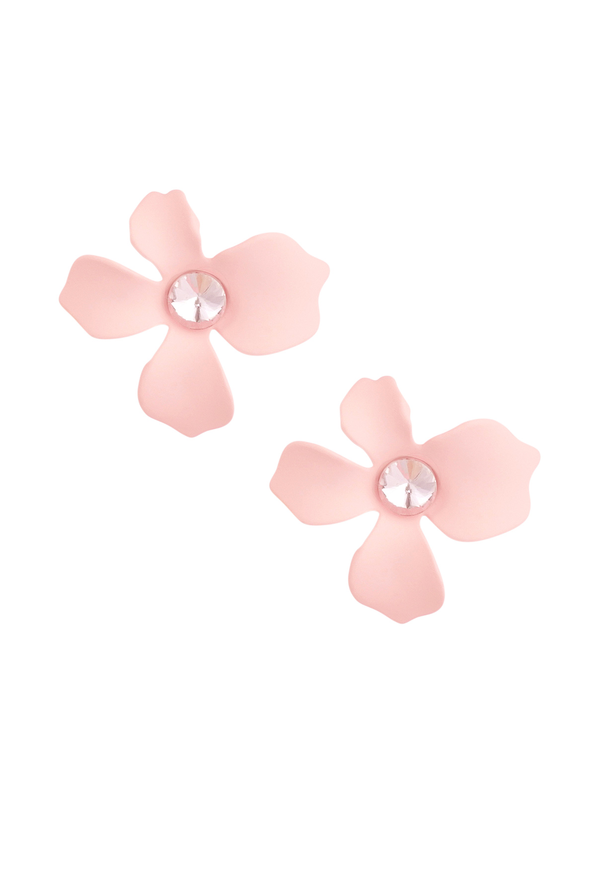Boucles d'oreilles fleurs d'été - rose