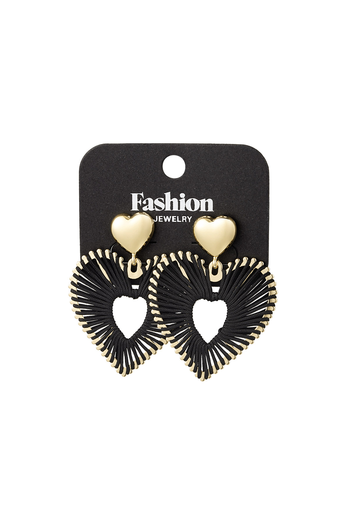 Boucles d'oreilles A Touch of Love - noir h5 Image3