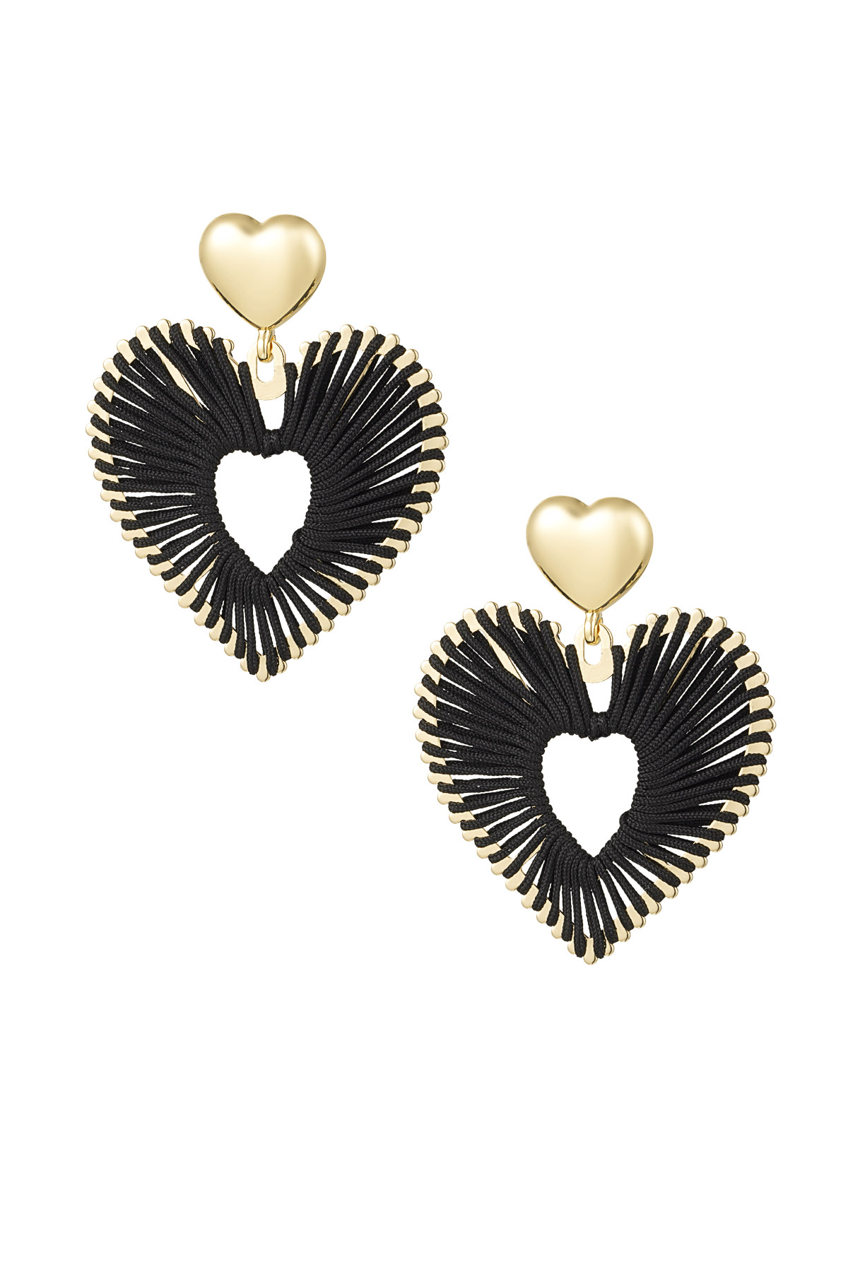 Pendientes A Touch of Love - negro h5 