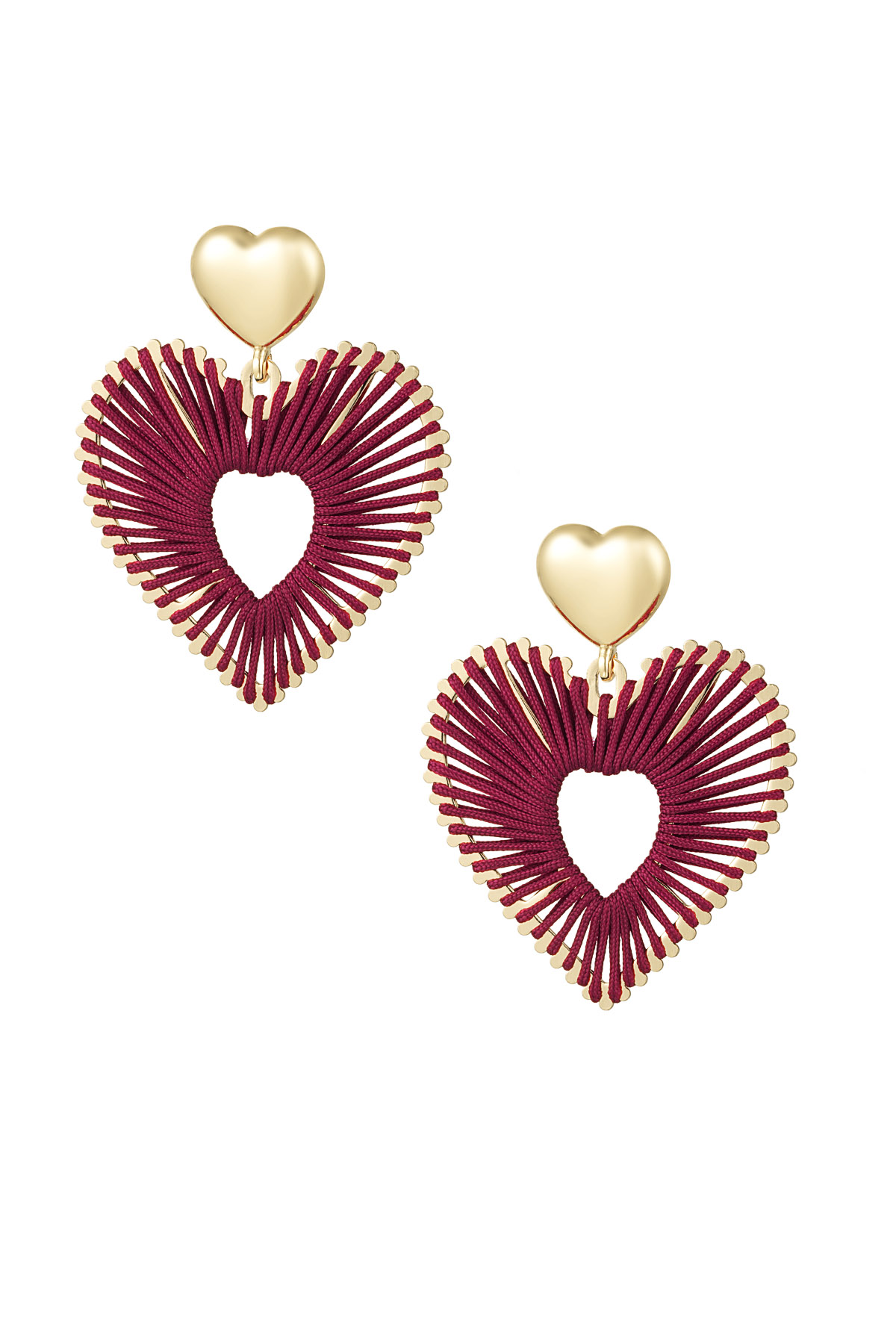 Boucles d'oreilles A Touch of Love - bordeaux h5 