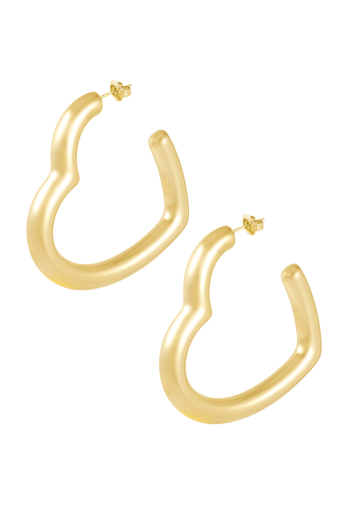 Earrings not that heart - Gold h5 