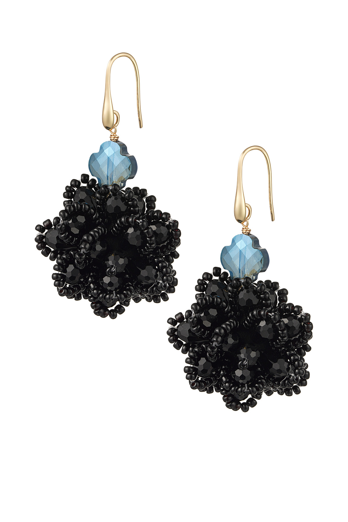 Blushing Bouquet earrings - black h5 