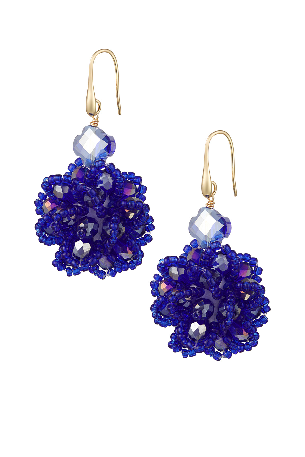 Blushing Bouquet earrings - blue h5 