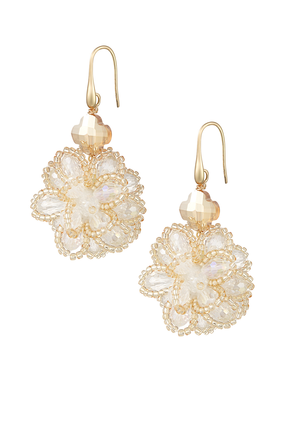 Blushing Bouquet earrings - white h5 