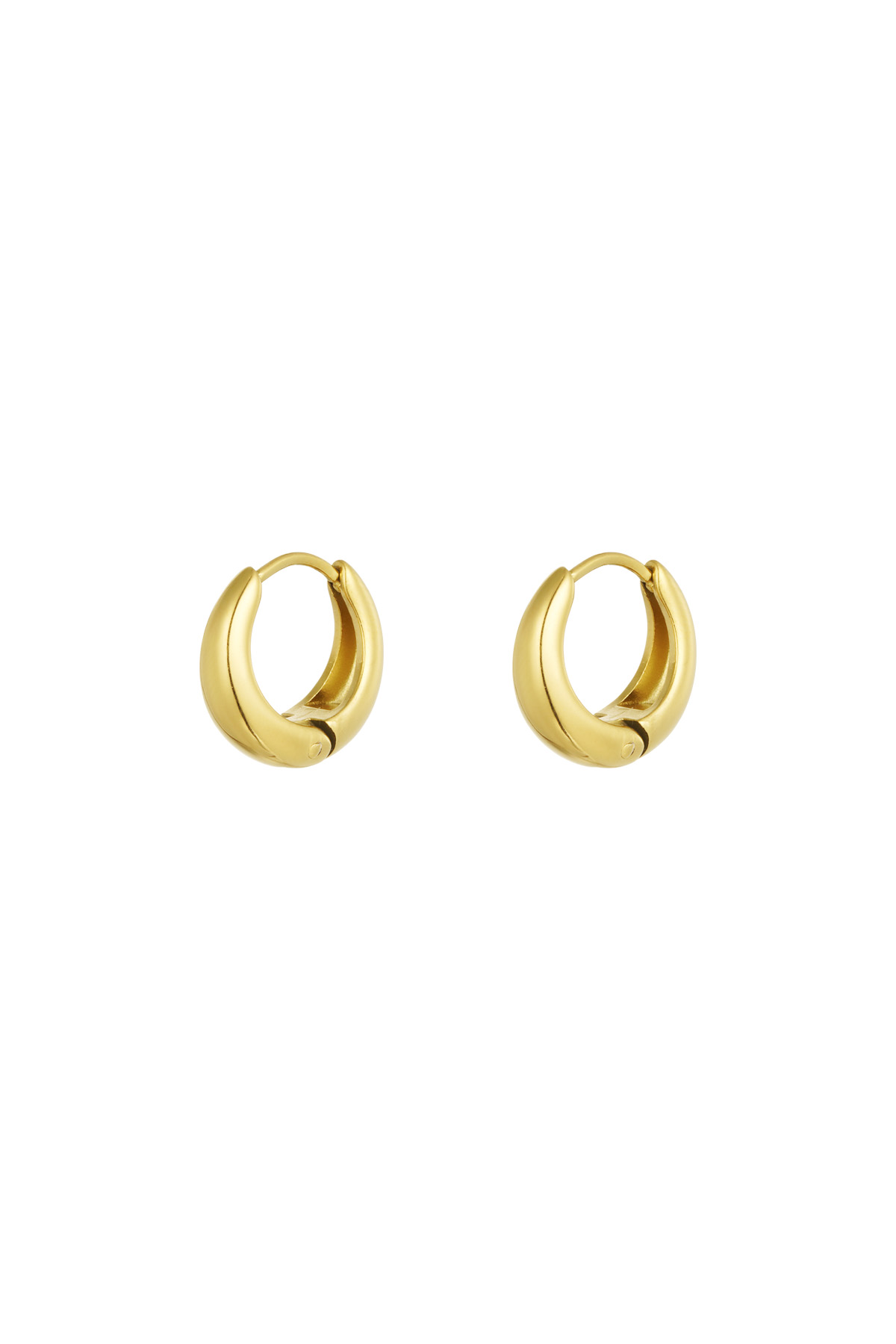 Small basic hoop earrings - gold h5 