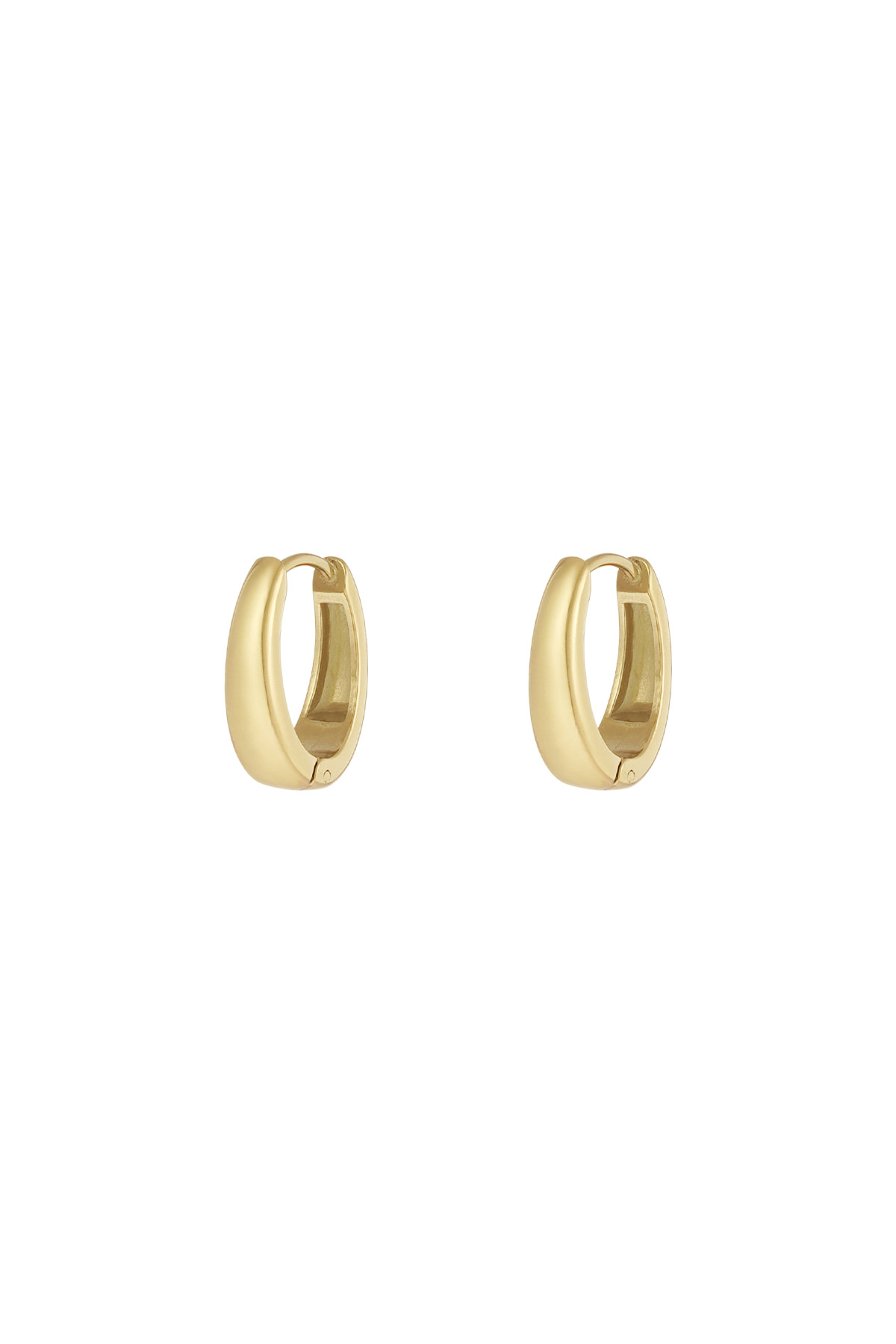 Graceful mini hoops earrings - gold h5 