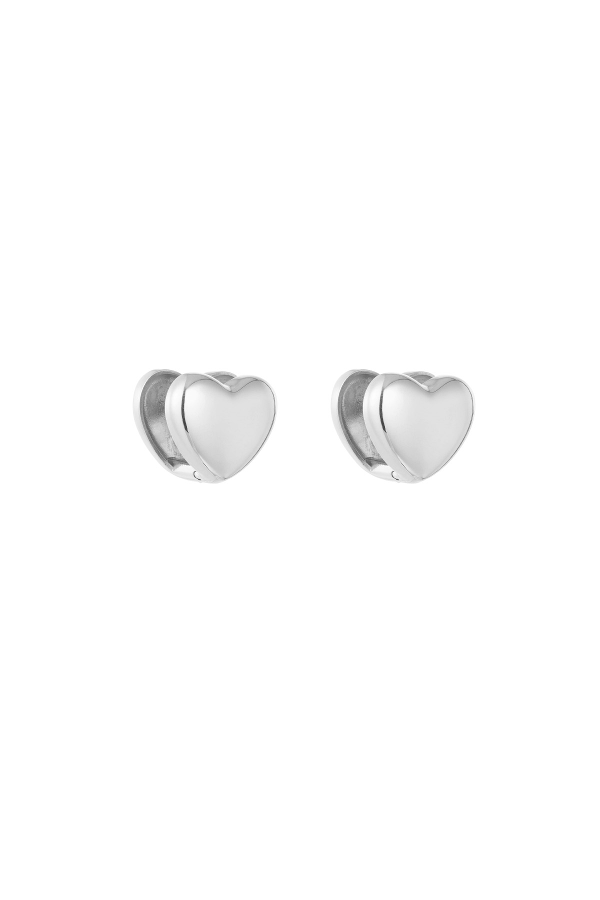 Earrings everyday hearts - silver h5 Picture3