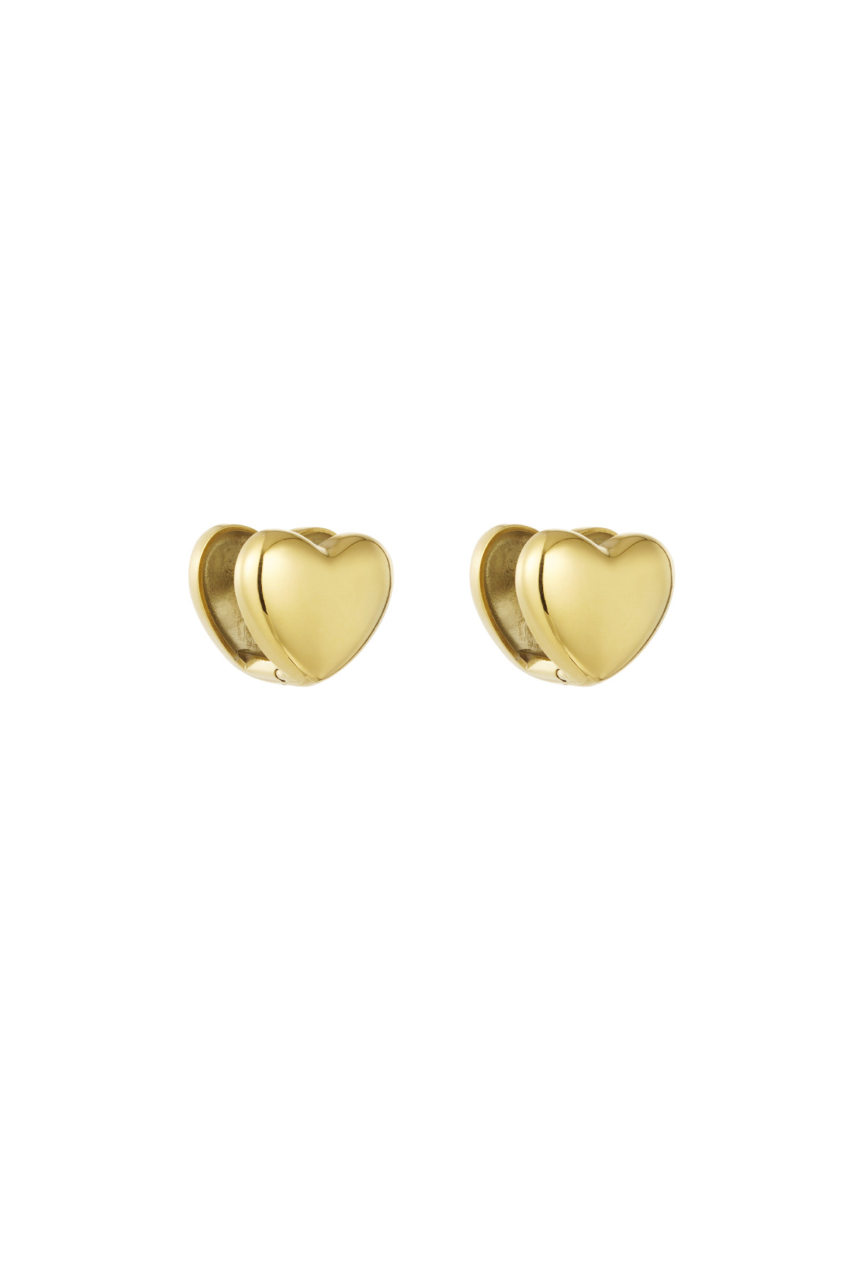 Earrings everyday hearts - gold h5 Picture3