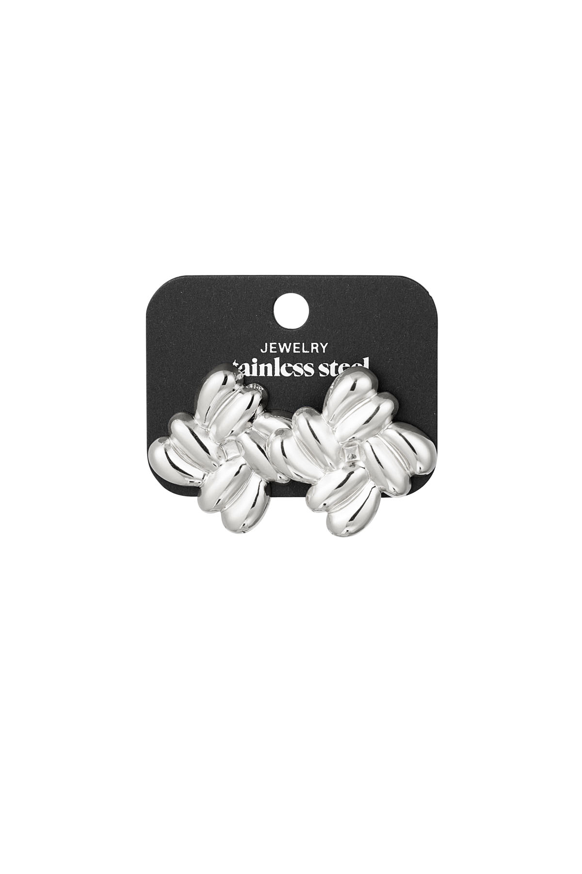 Earrings viral print - silver h5 Picture3