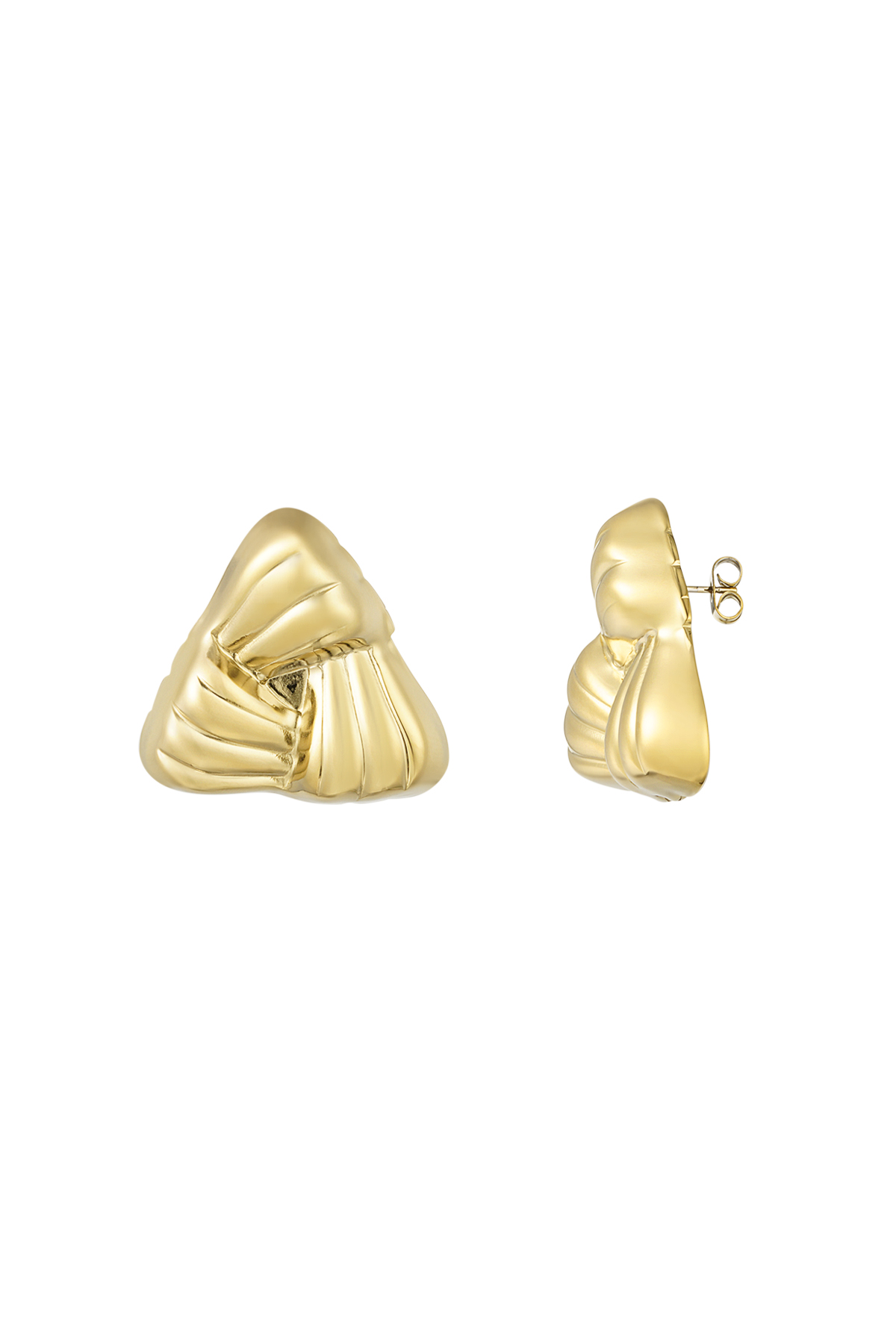 Boucles d'oreilles Triangle d'Amour - doré h5 