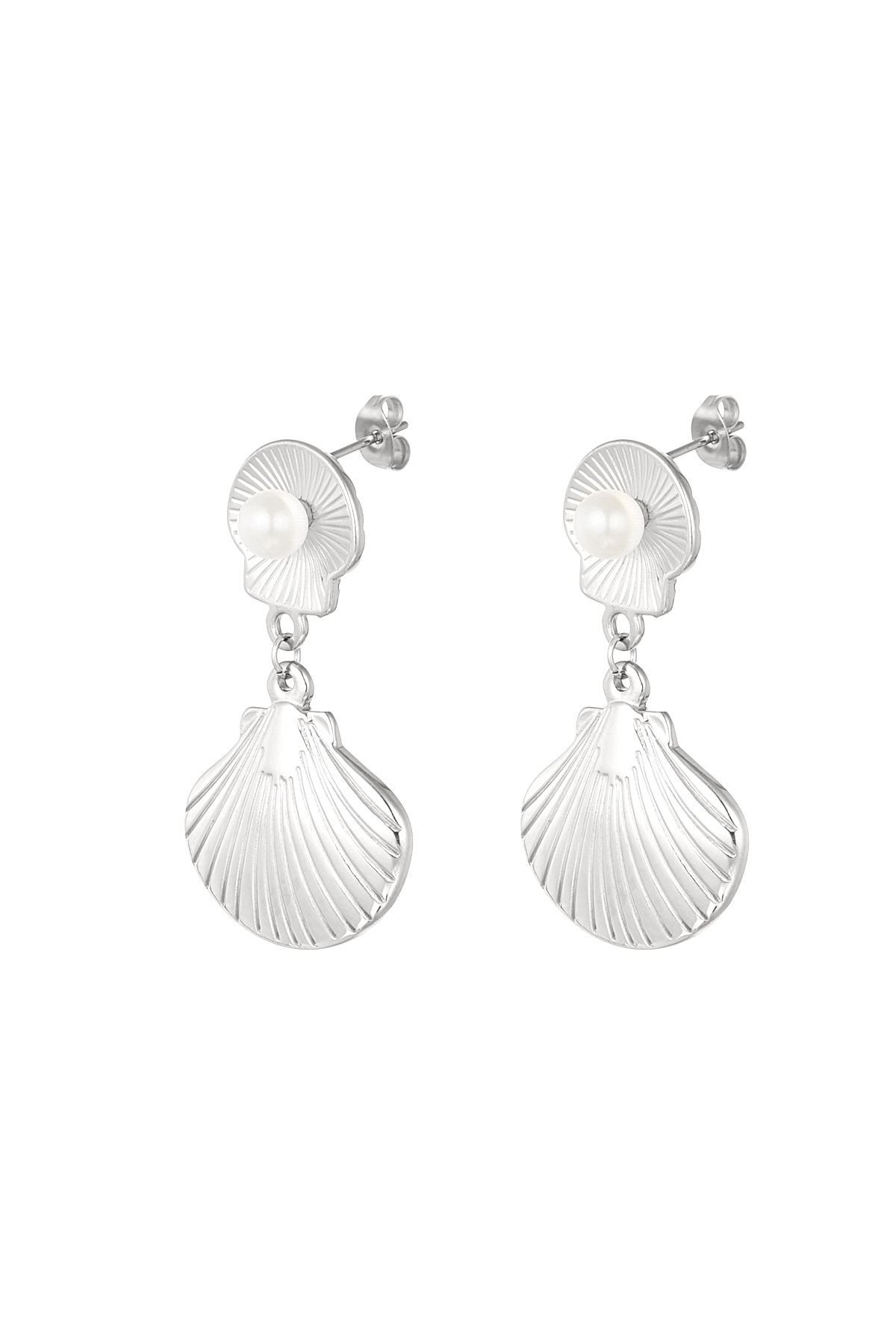 Earrings sea treasure - silver h5 