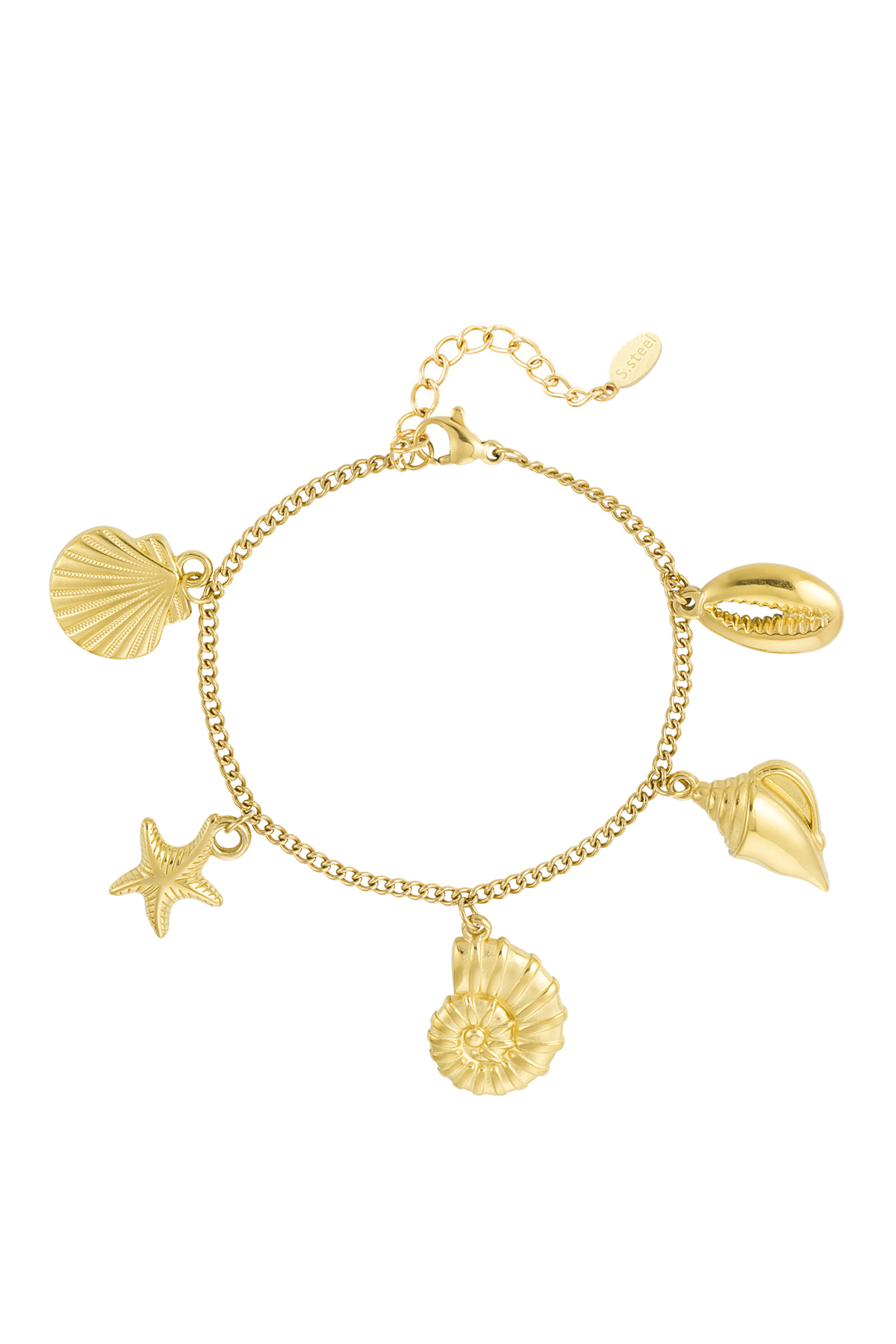 Bedelarmband summer lovin' - goud h5 