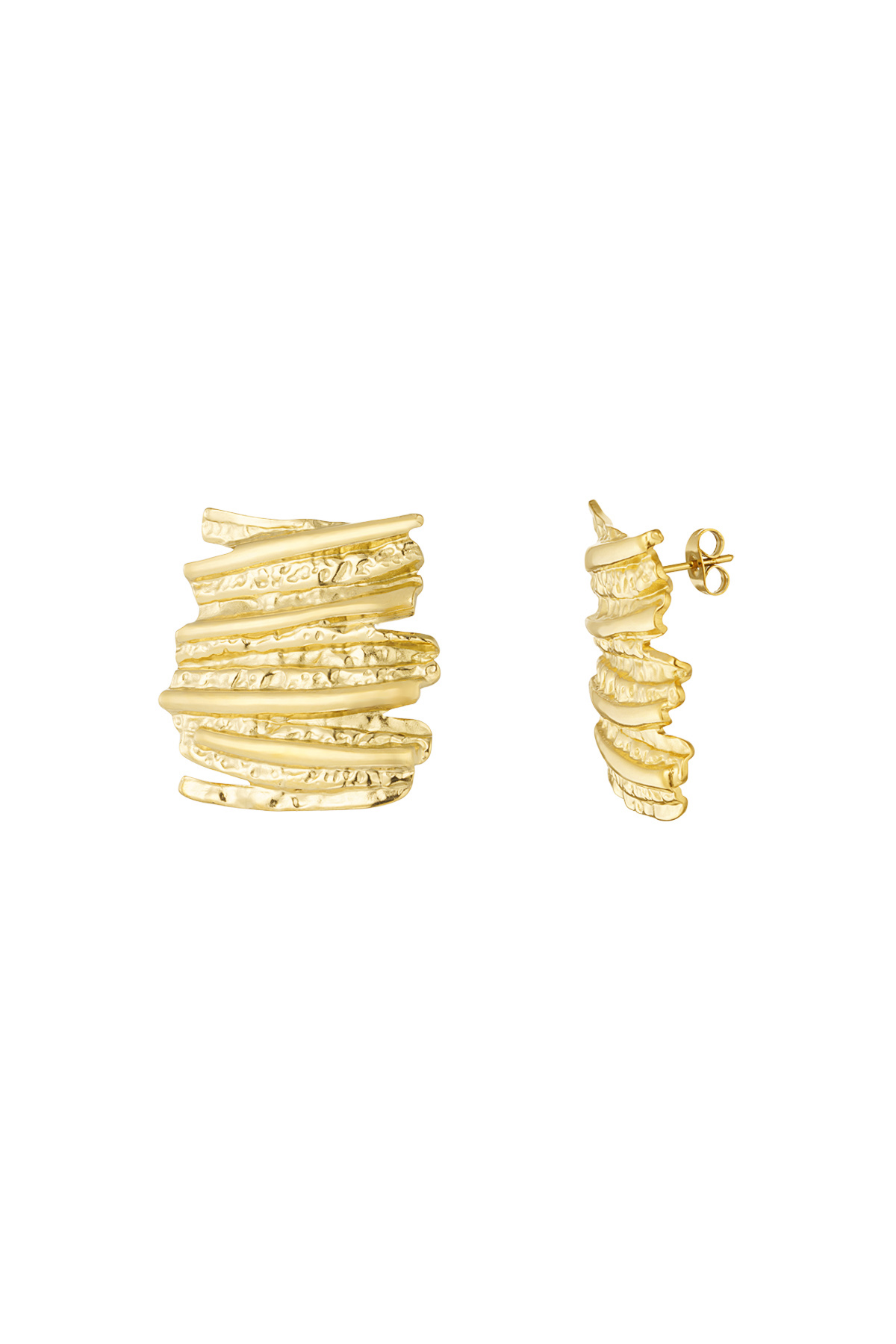 Earrings tough babe - gold h5 