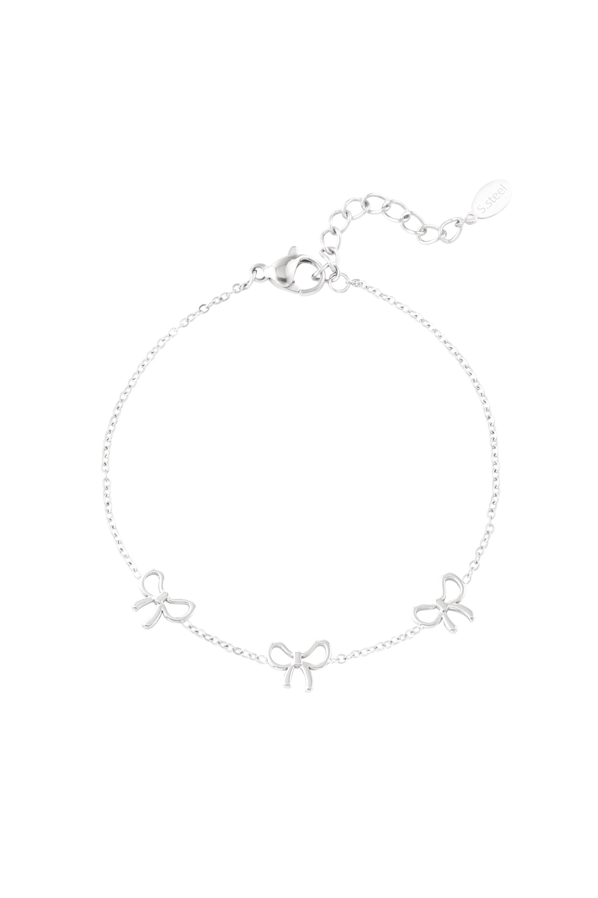  Pulsera Charming Bows - plata h5 