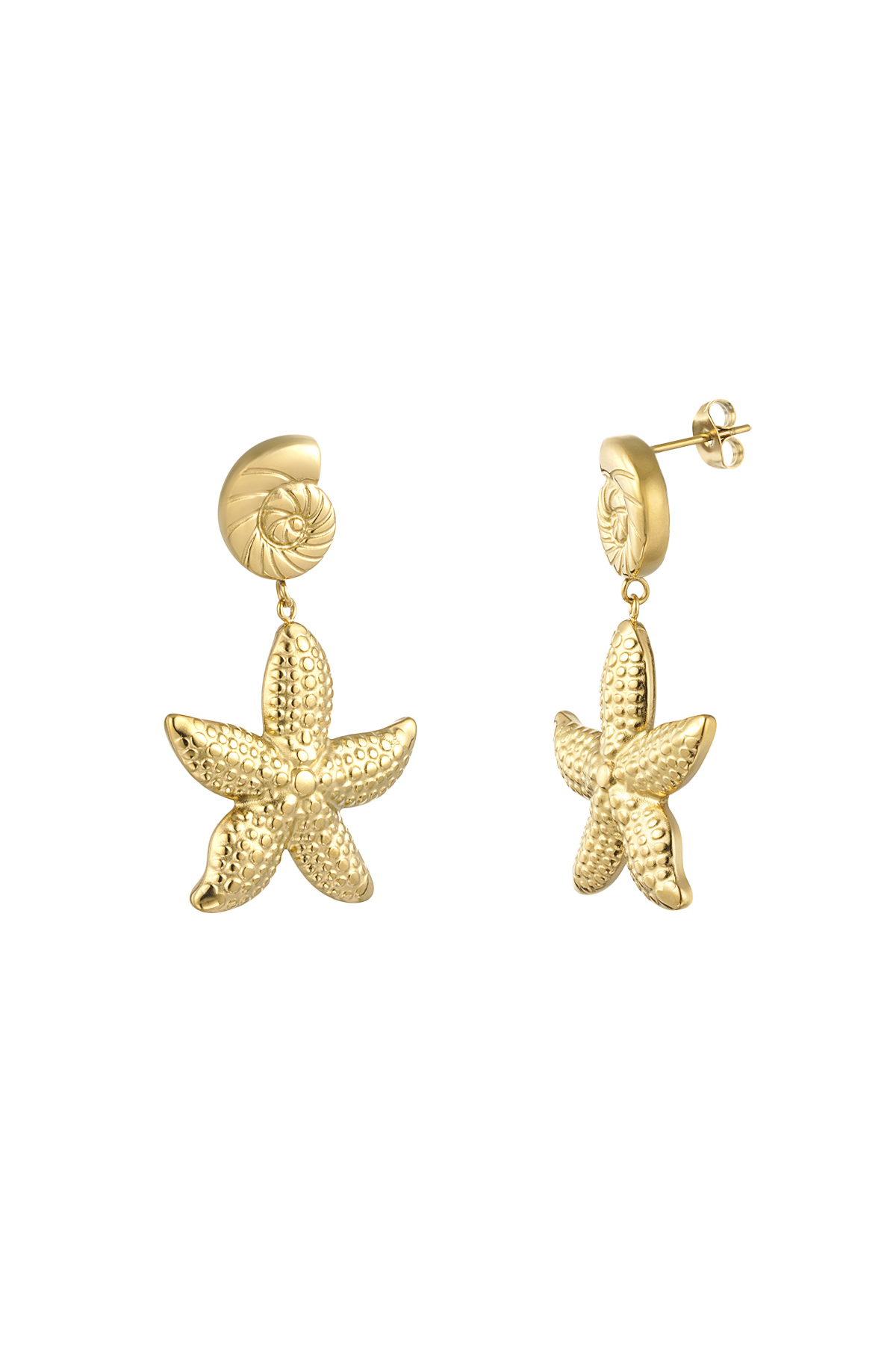 Starry Beach earrings - gold h5 