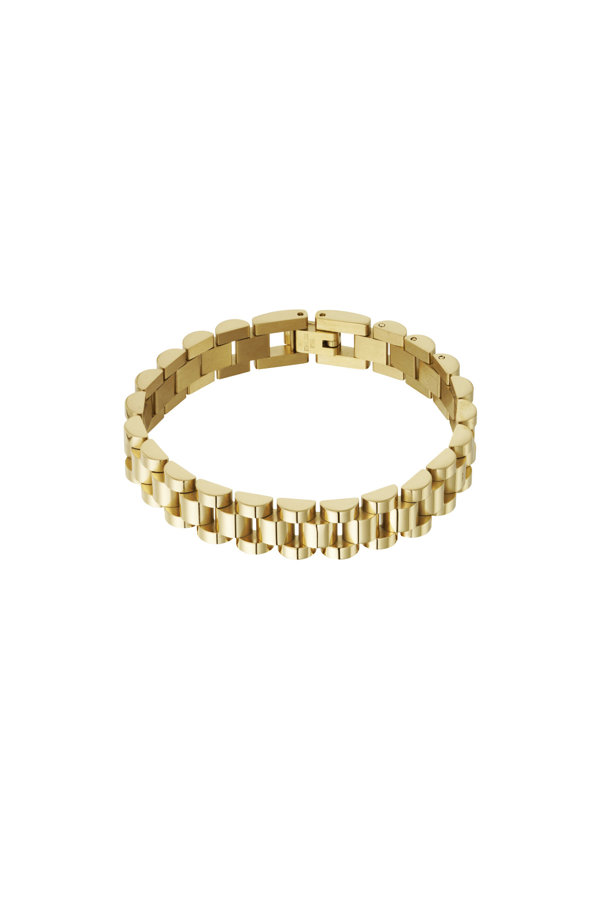 Bracciale a maglie classiche - oro h5 