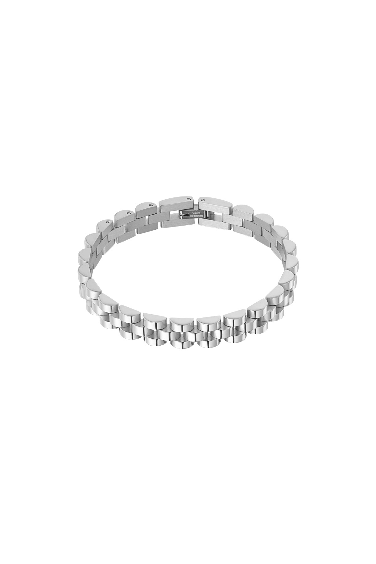 Classy link bracelet - silver h5 