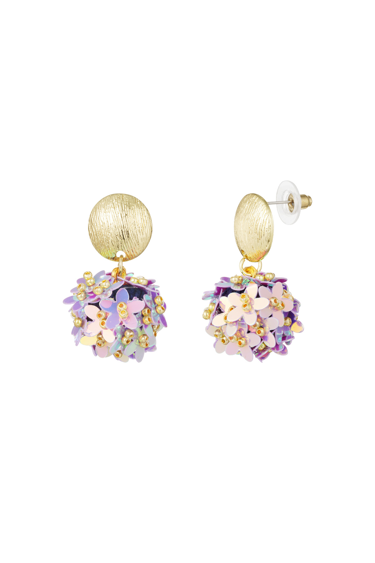 Pop of colour earrings - purple h5 