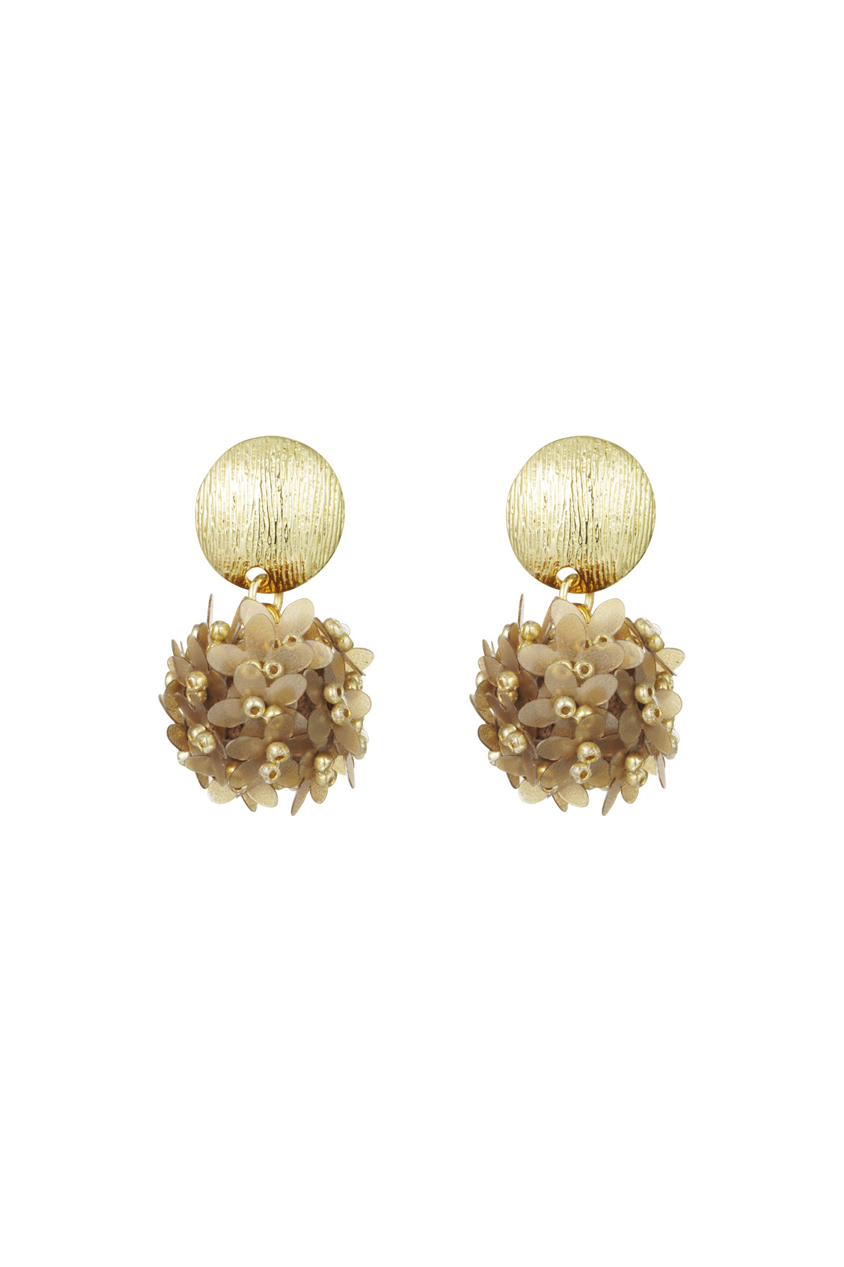 Boucles d'oreilles pop of color - beige h5 