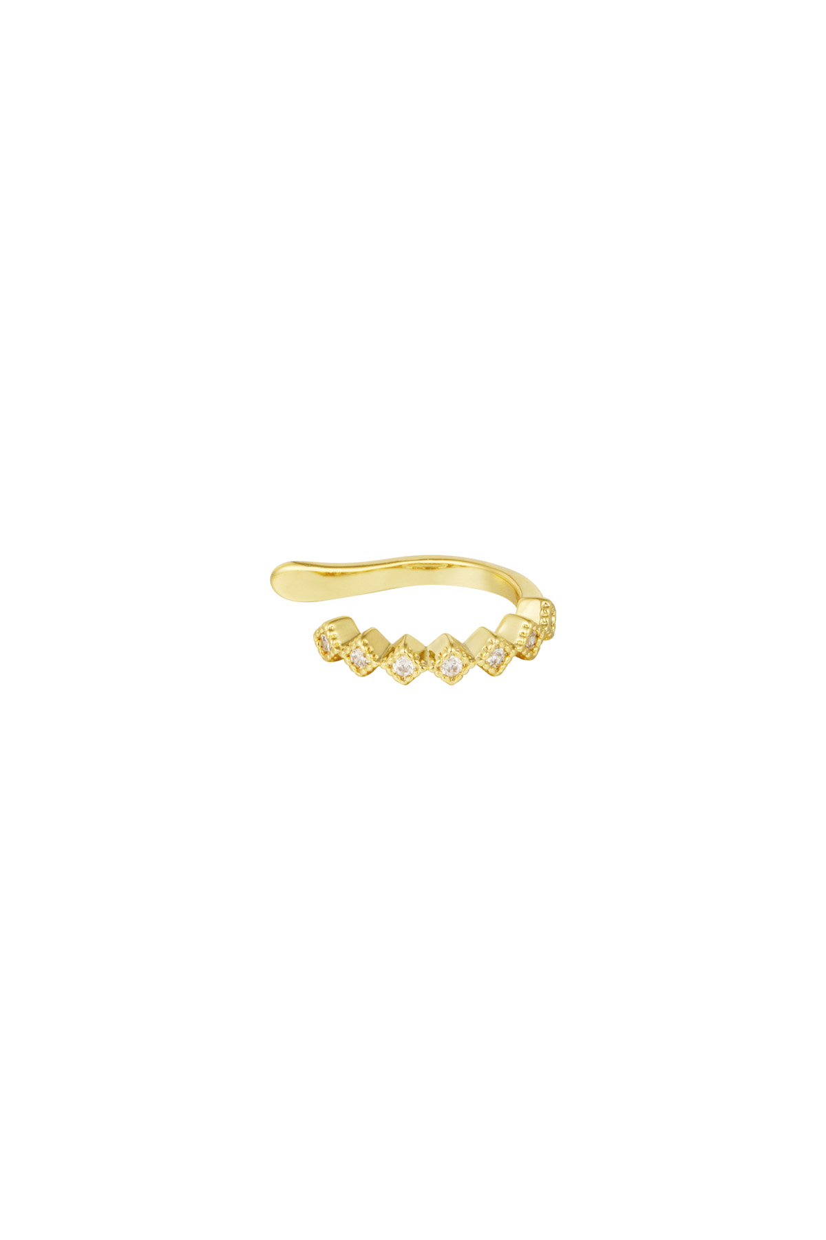 Earcuff Elegant Edge - goud h5 