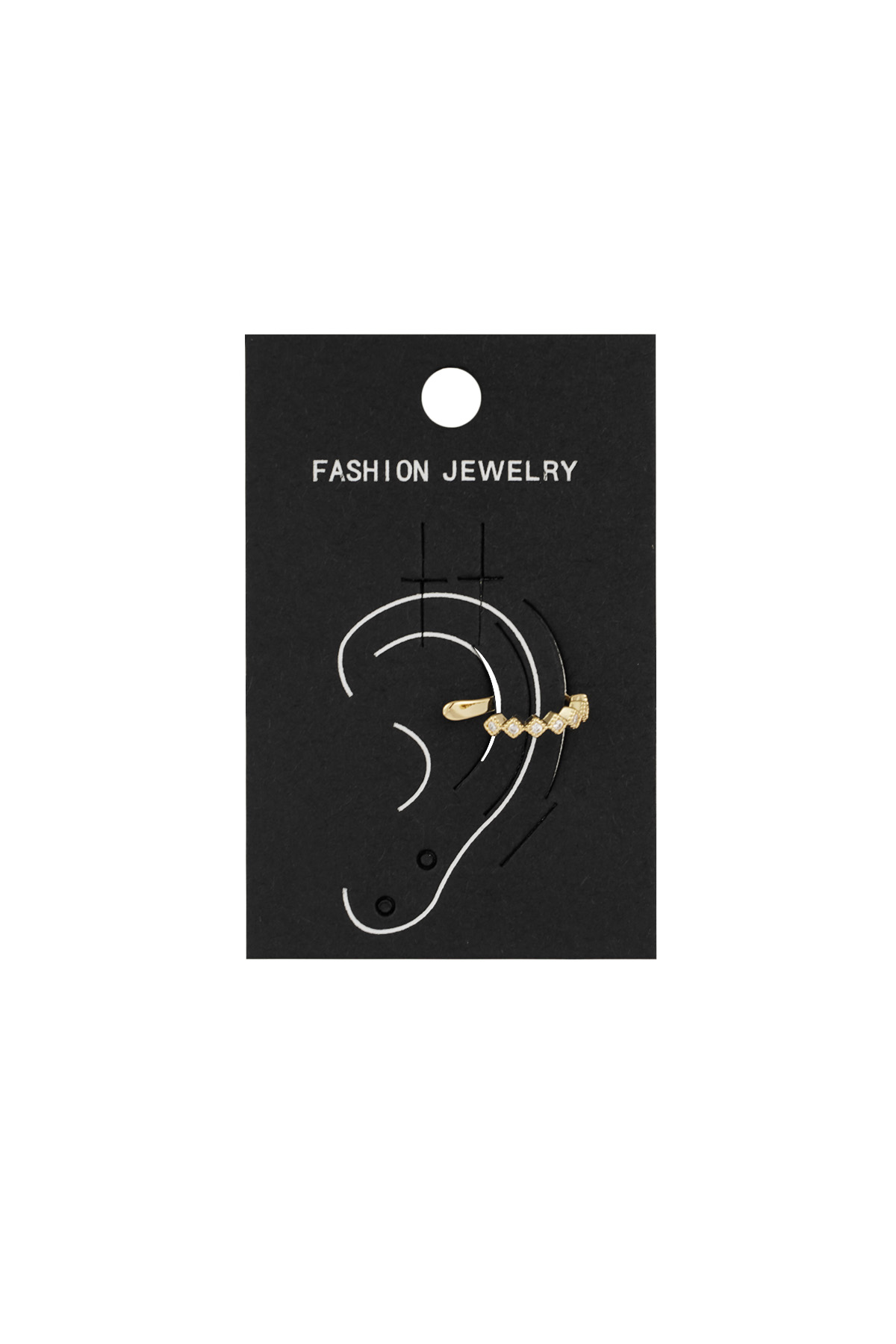 Earcuff Elegant Edge - goud h5 Afbeelding4