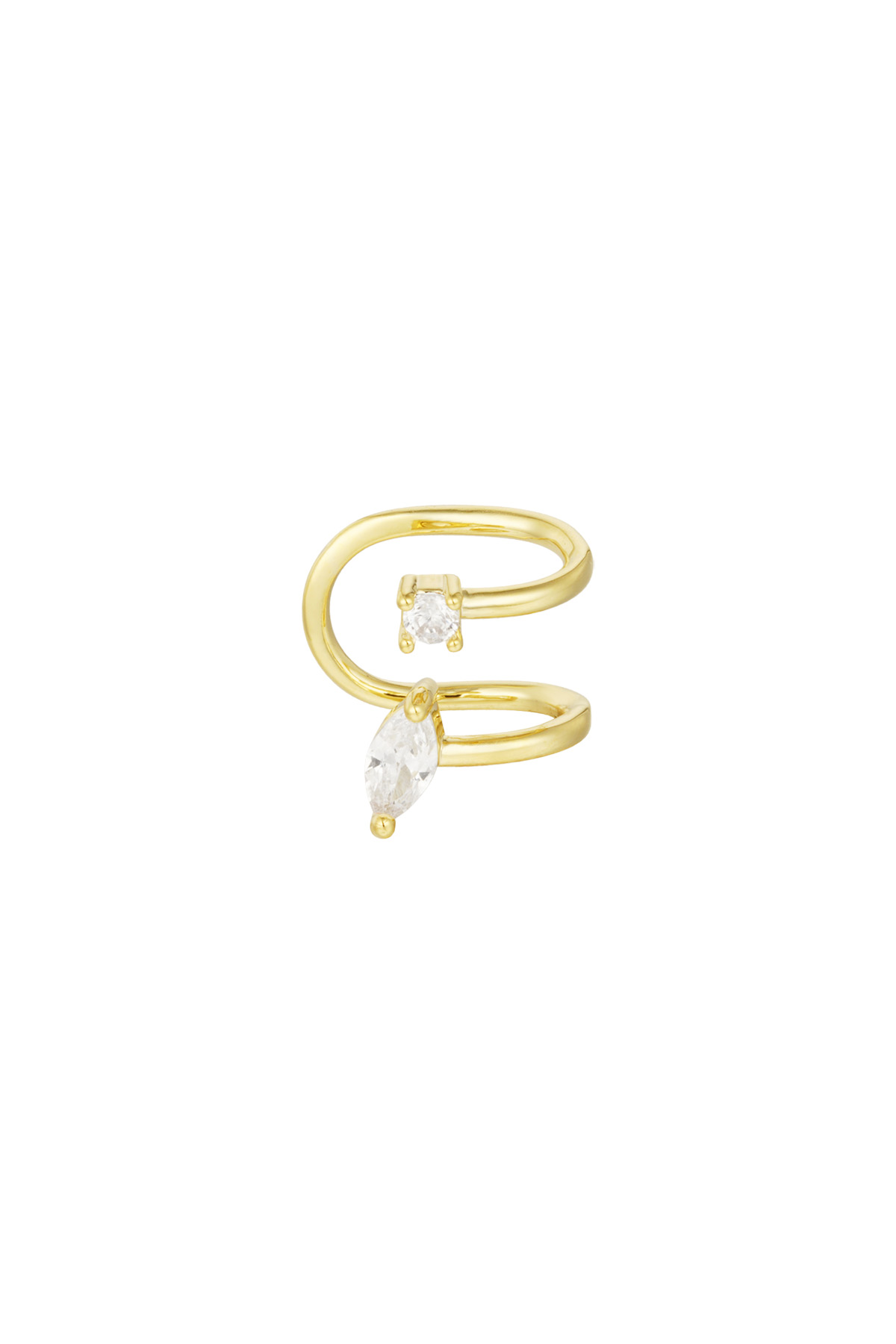 Earcuff Elegant Shimmer - gold h5 