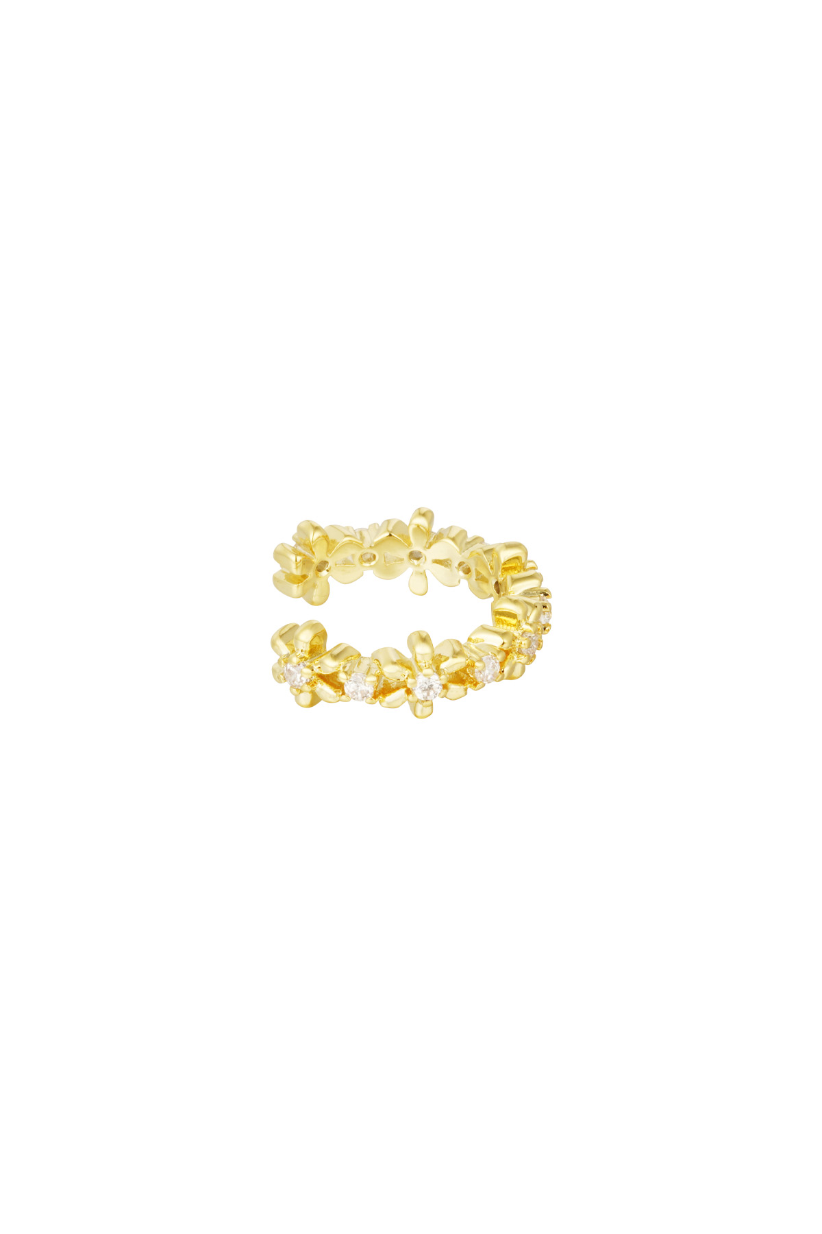 Earcuff Floral Shine - gold 