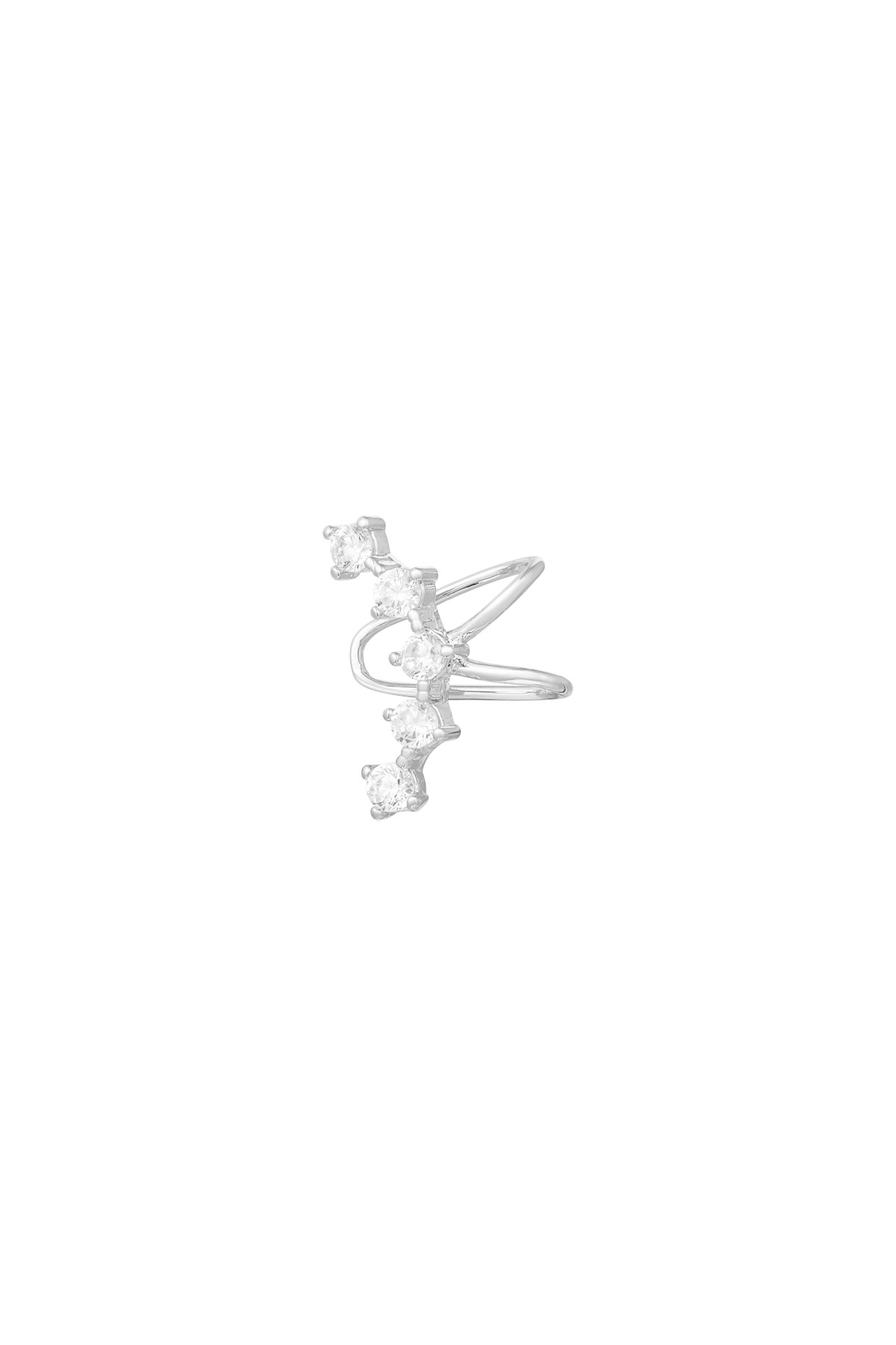 Boucle d'oreille Elegant Chic - argent h5 