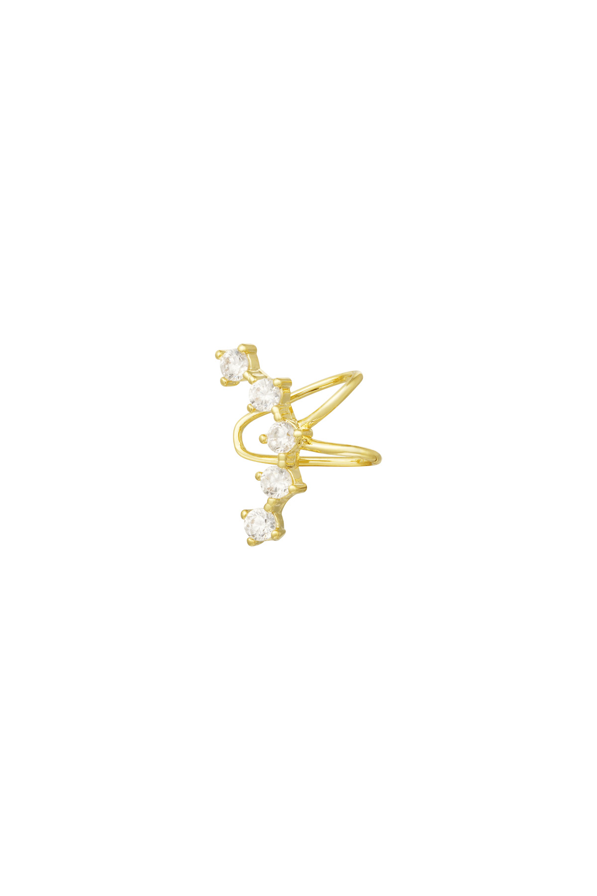 Earcuff Elegant Chic - gold h5 