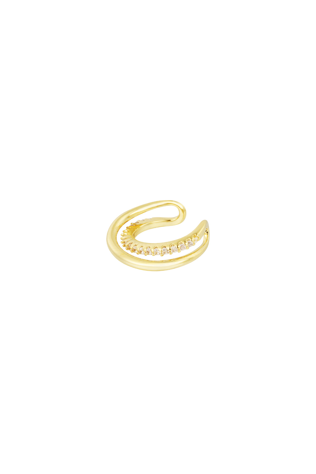 Earcuff Layered Glam - gold h5 