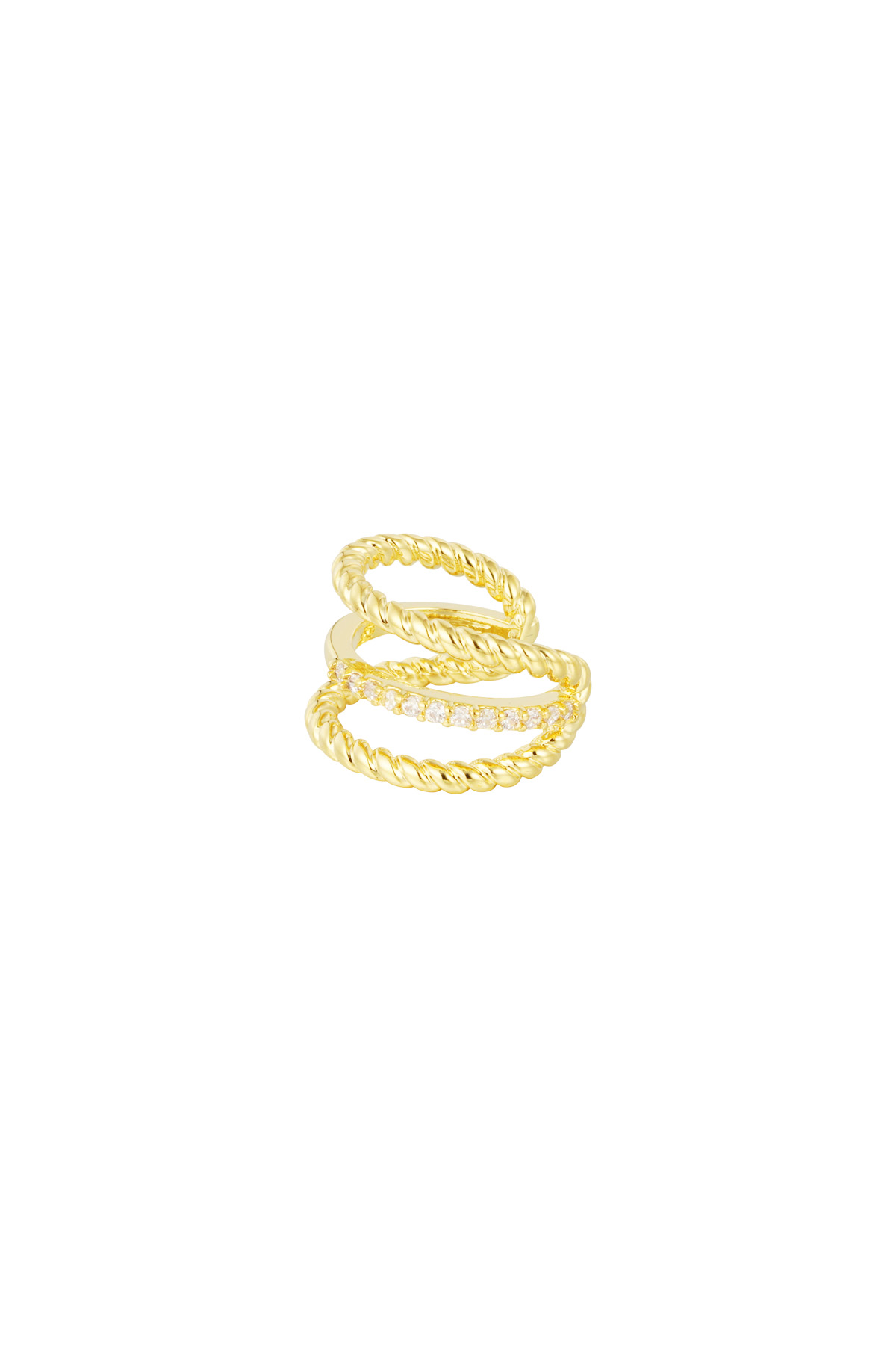 Earcuff Twisted - gold h5 