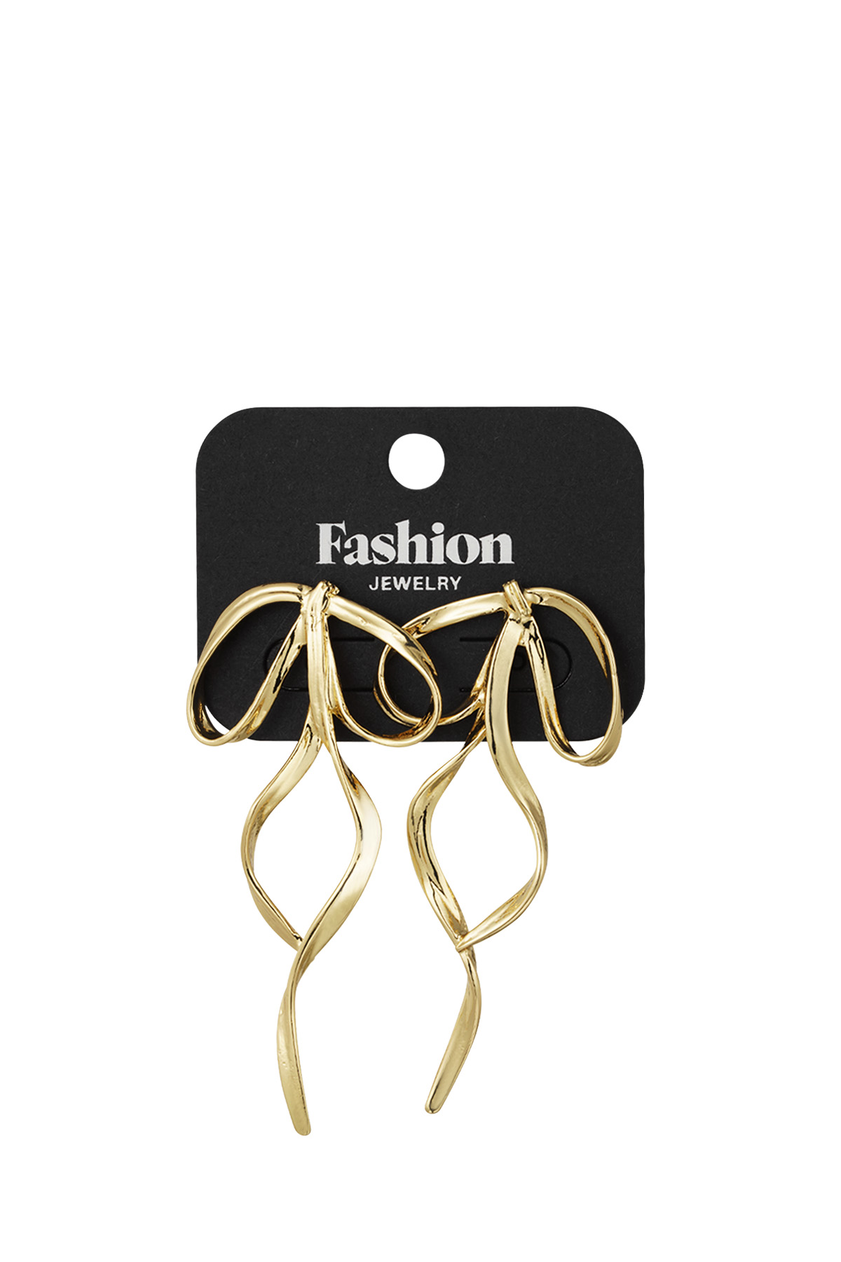 Pendientes Playful Bow - oro Imagen3