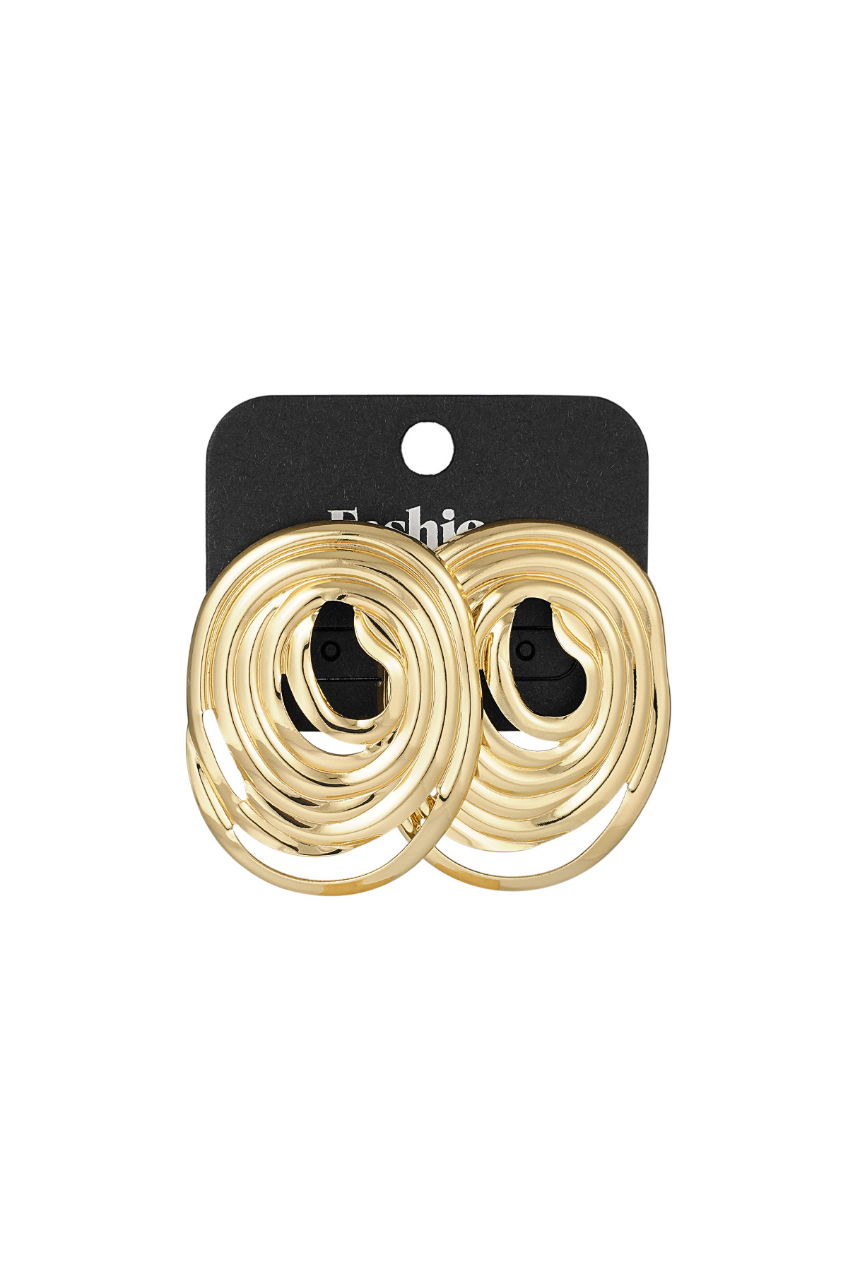 Timeless loop earrings - gold h5 Picture3