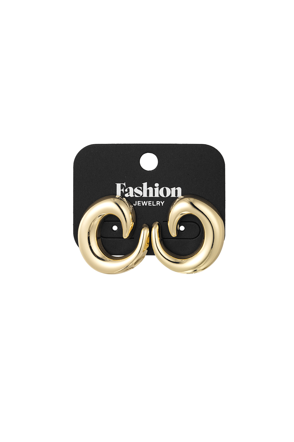 Chic swirl earrings - gold h5 Picture3