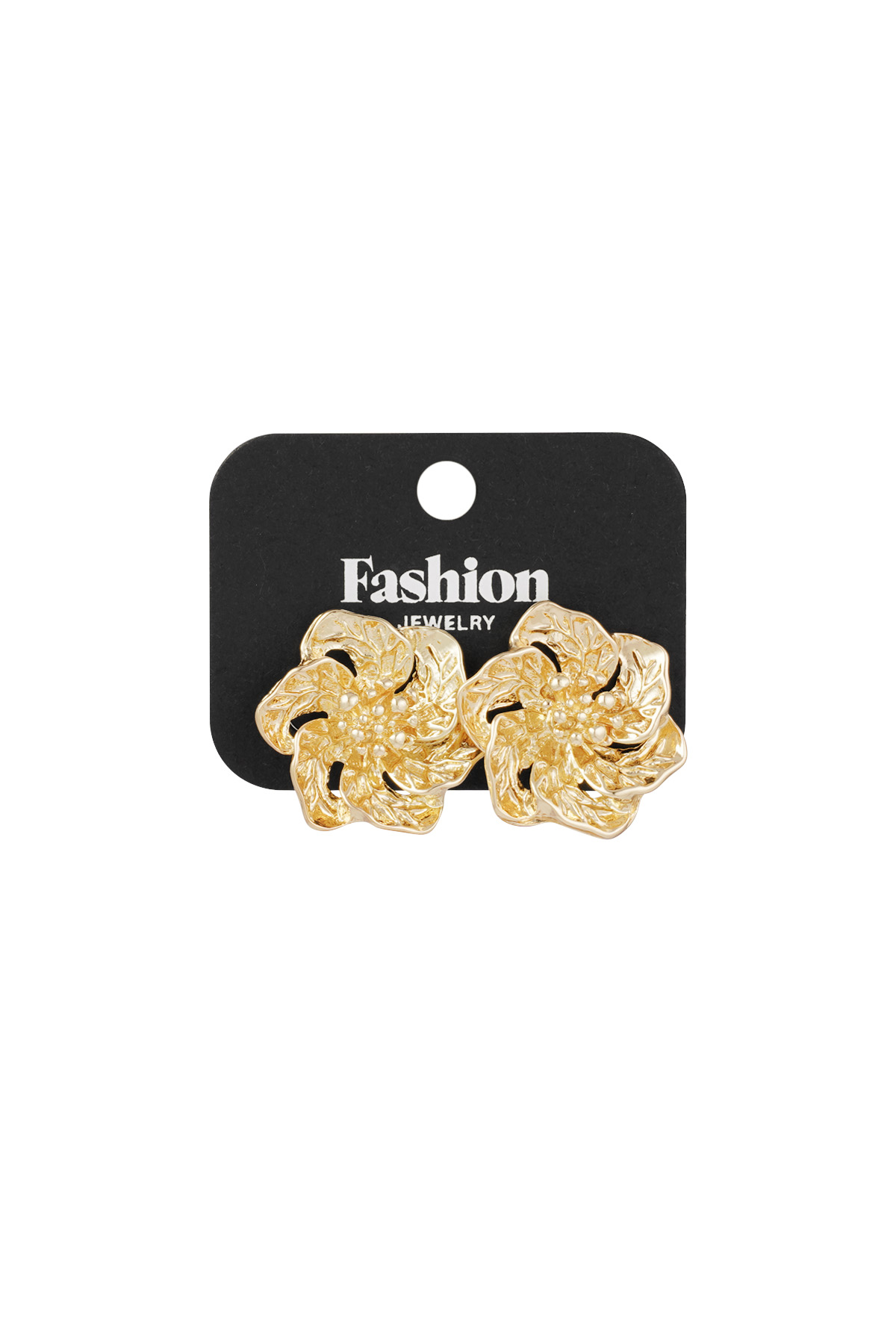 Luminous flower earrings - gold h5 Picture3