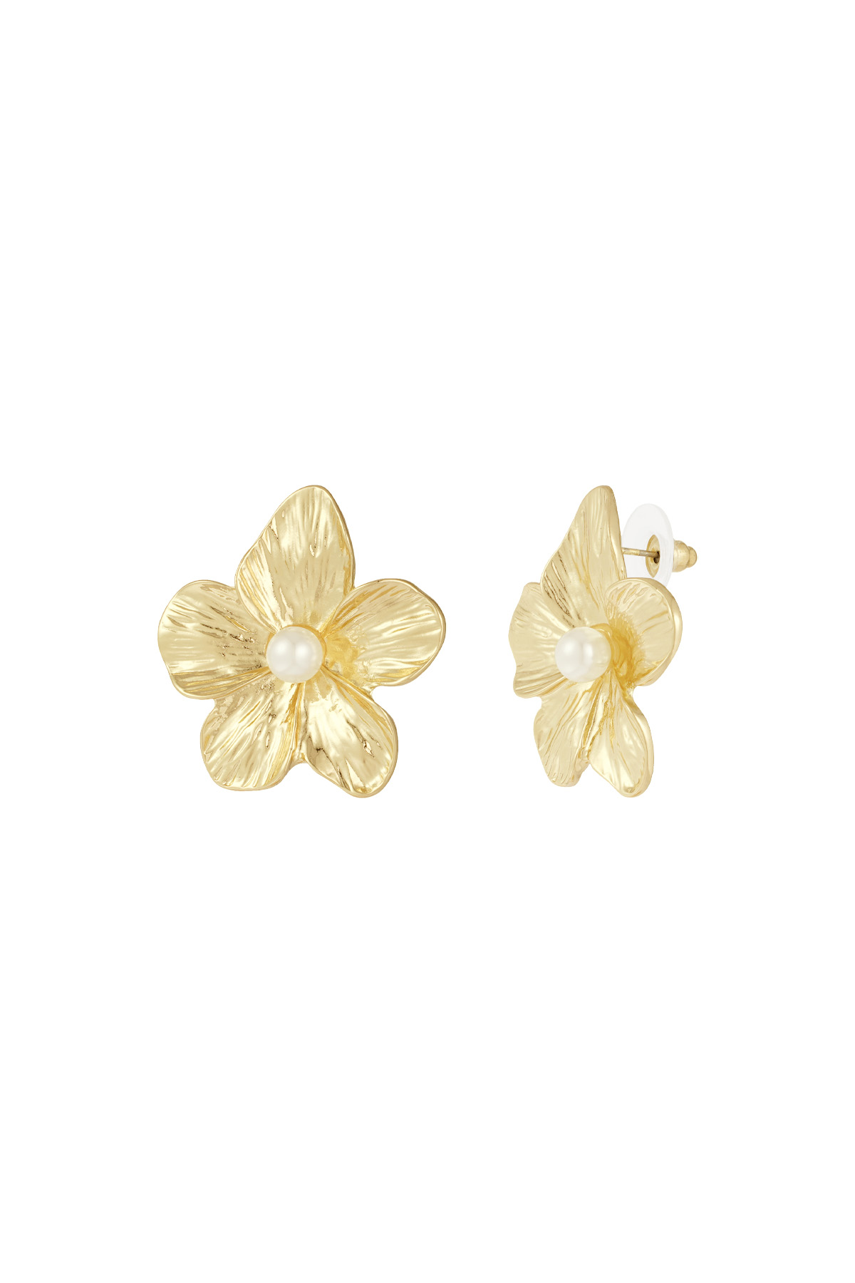 Boucles d'oreilles en perles hawaïennes - or h5 