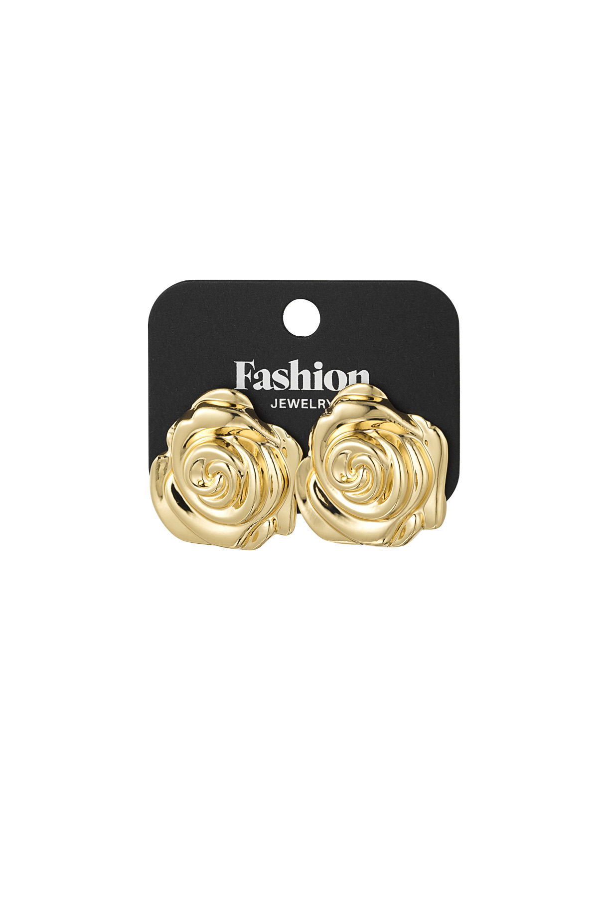 Wild rose earrings - gold h5 Picture3