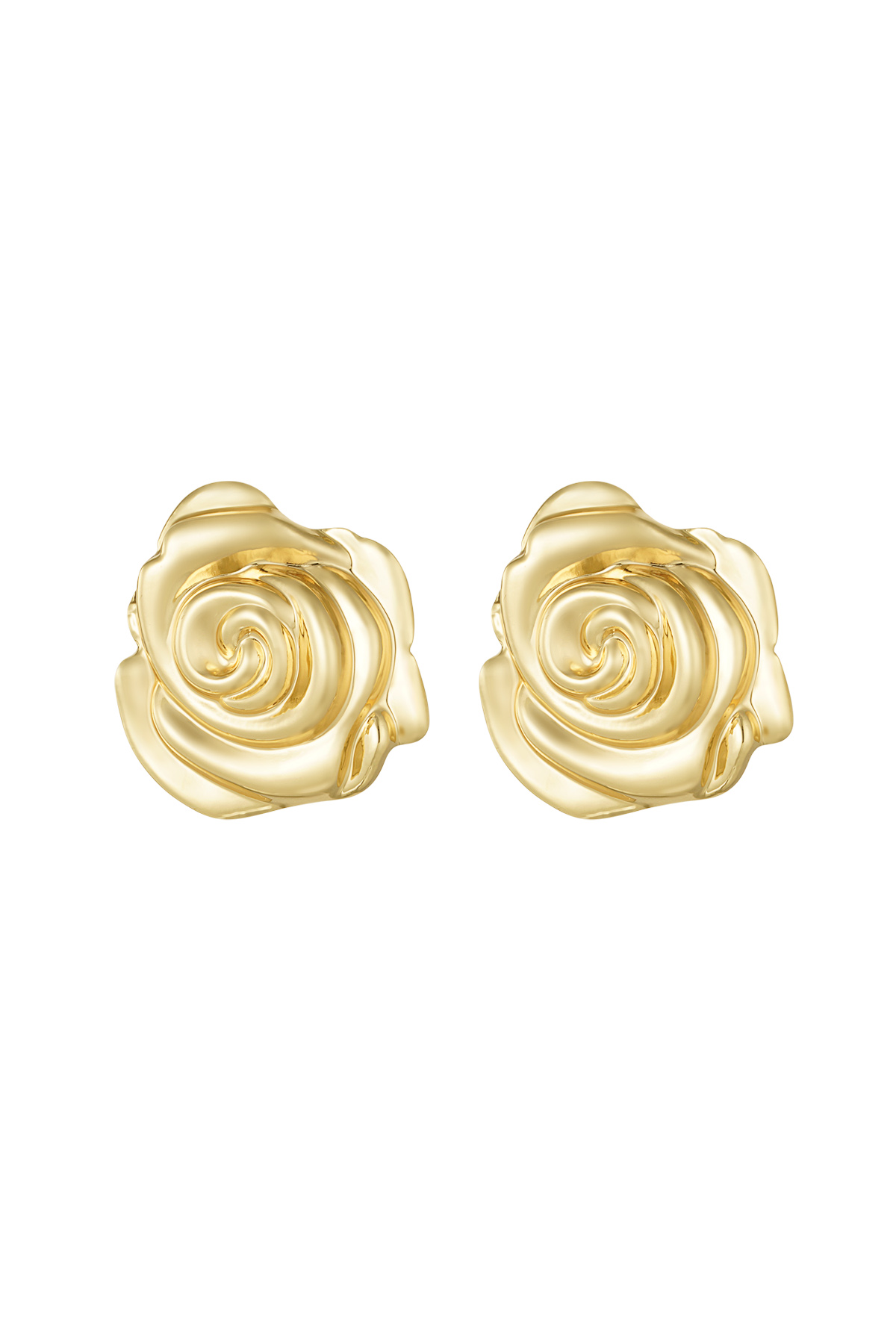 Wild rose earrings - gold h5 