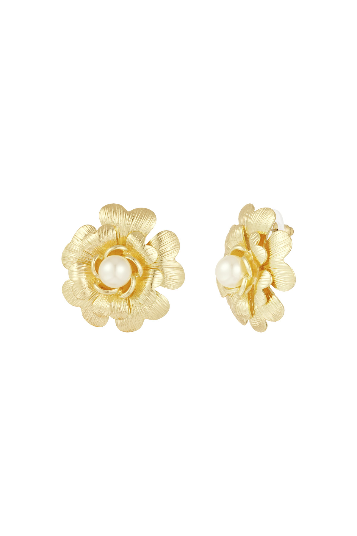 Pearly Bloom earrings - gold 