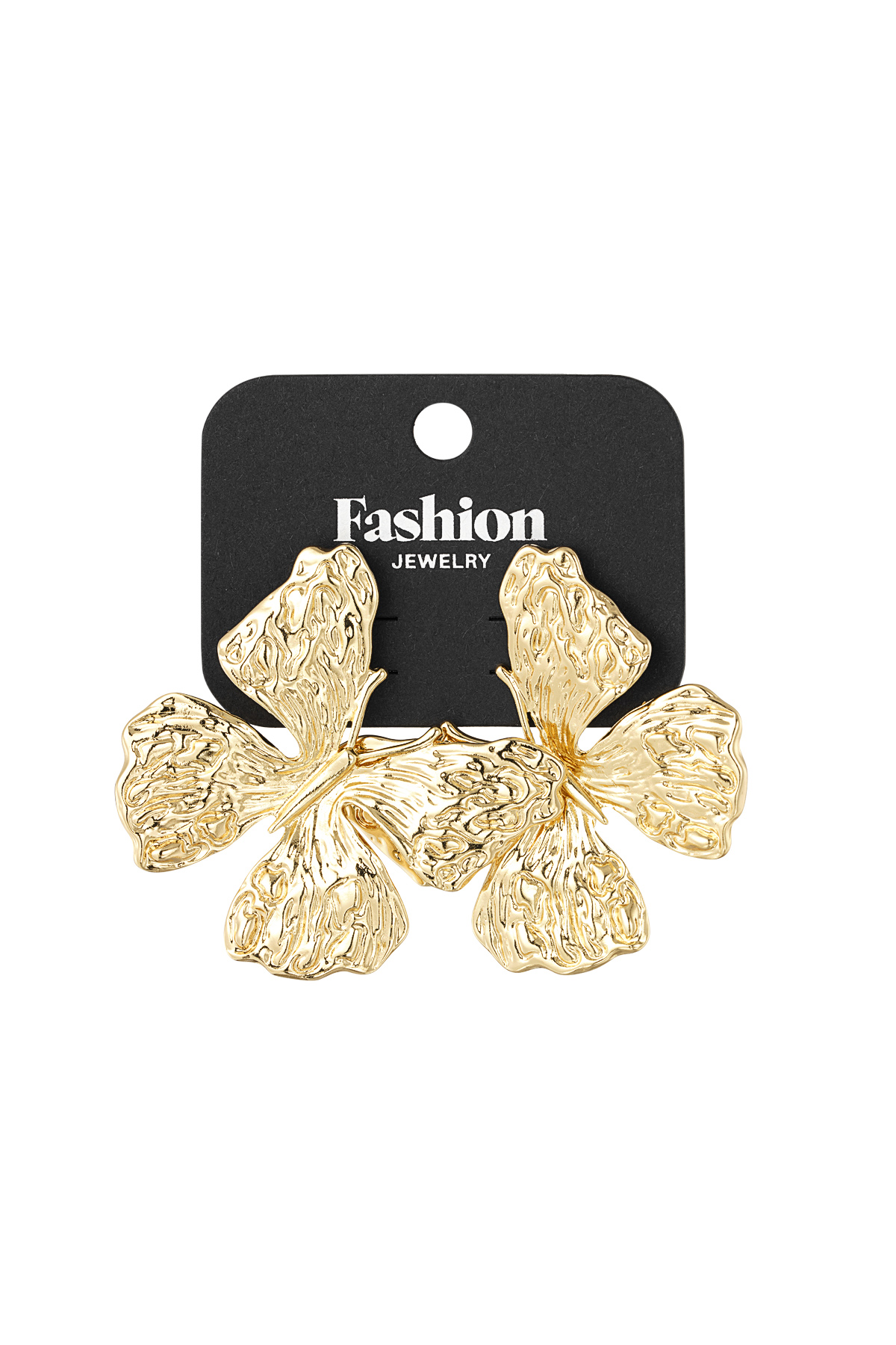 Pendientes mariposa negocio - oro Imagen3