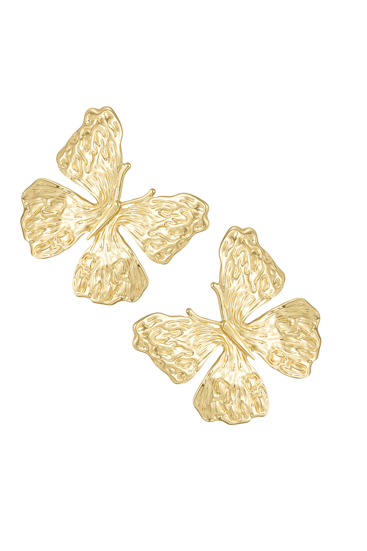 Oorbellen butterfly business - goud h5 