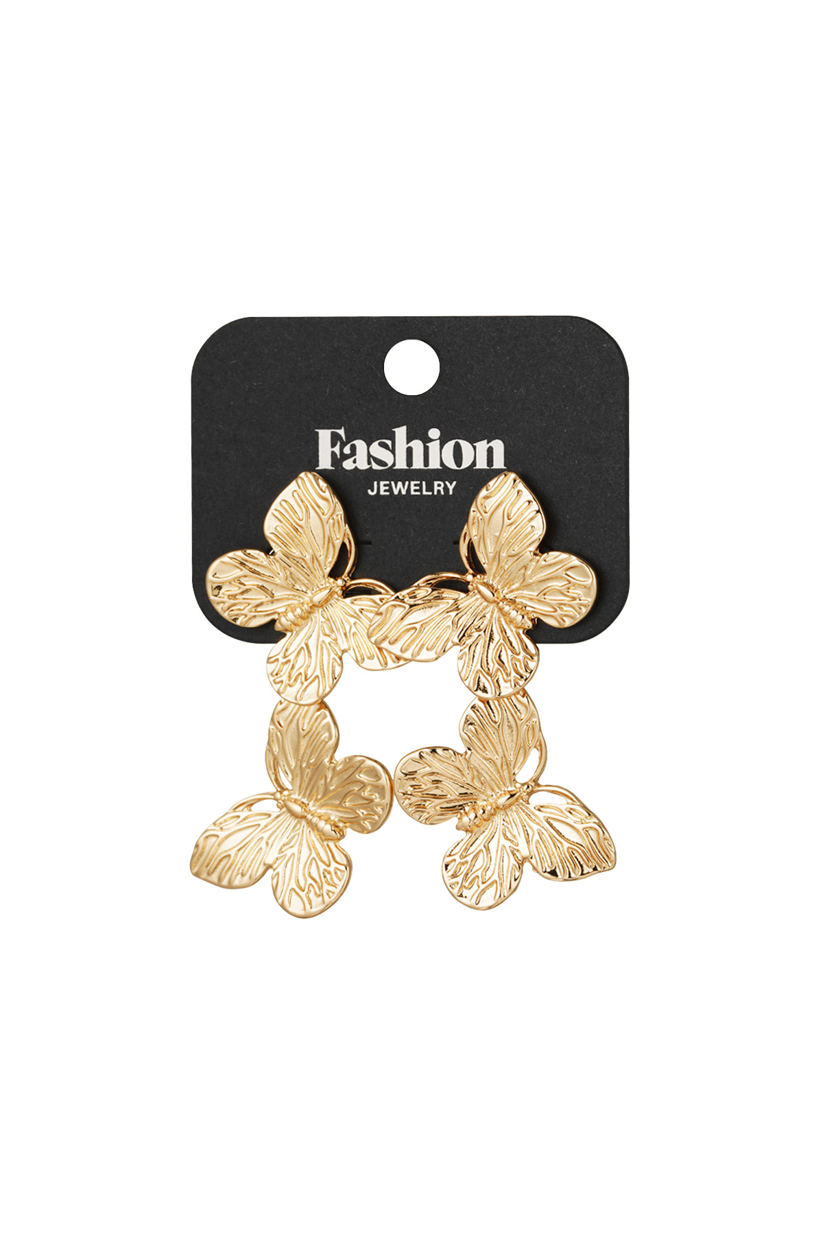 Delicate wings earrings - gold h5 Picture3