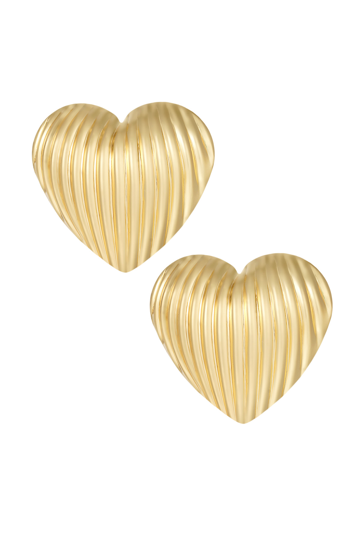 orecchini a cuore groovy - oro h5 